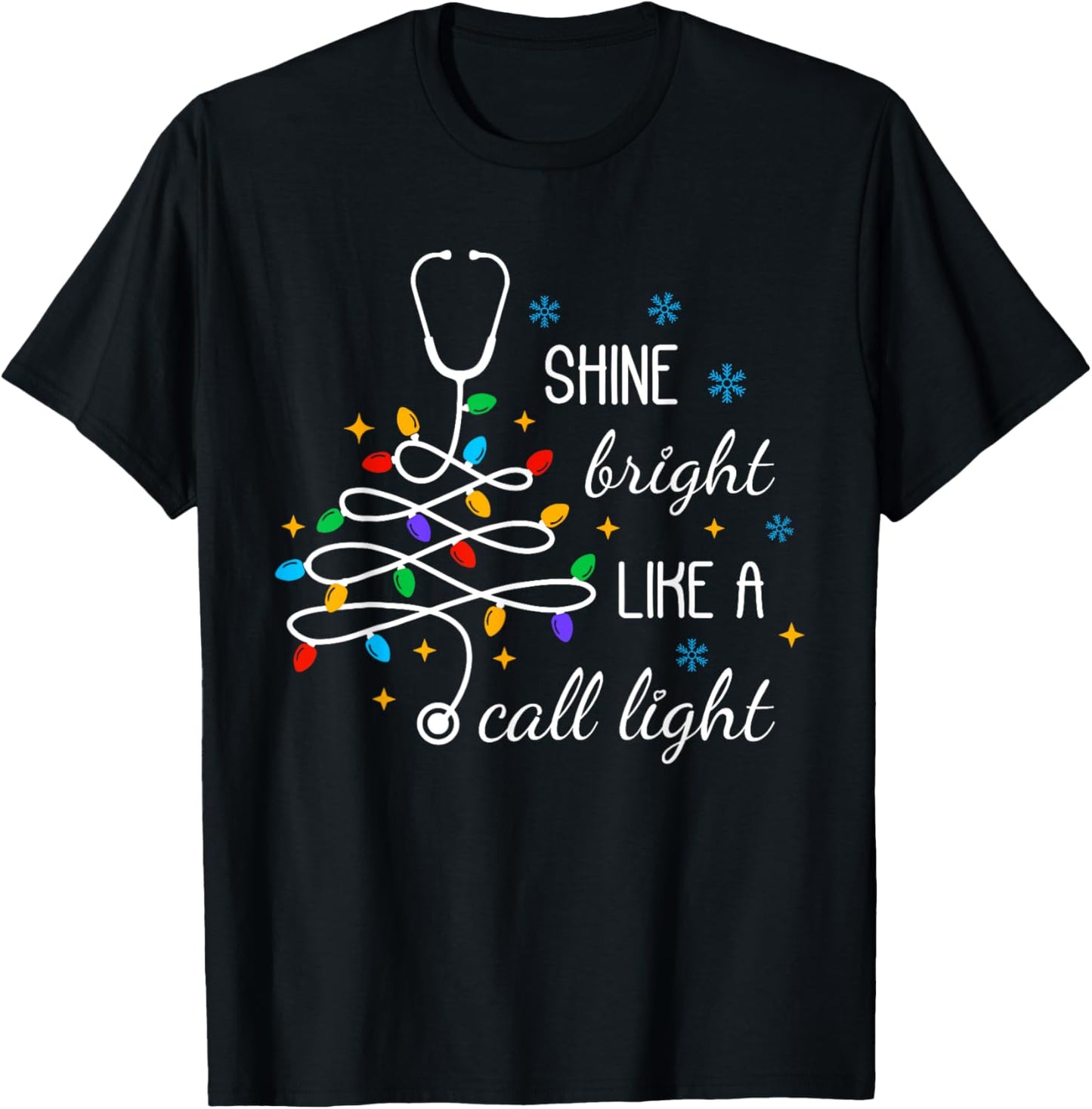 Shine Bright Like A Call Light ER ICU Nursing Xmas Lights