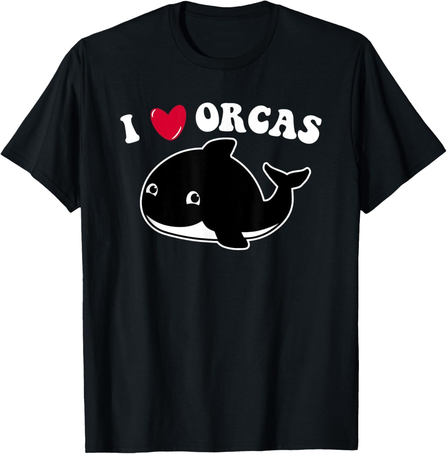 I LOVE ORCAS Heart Cute Baby Killer Whale Toddler Girls Kids T-Shirt
