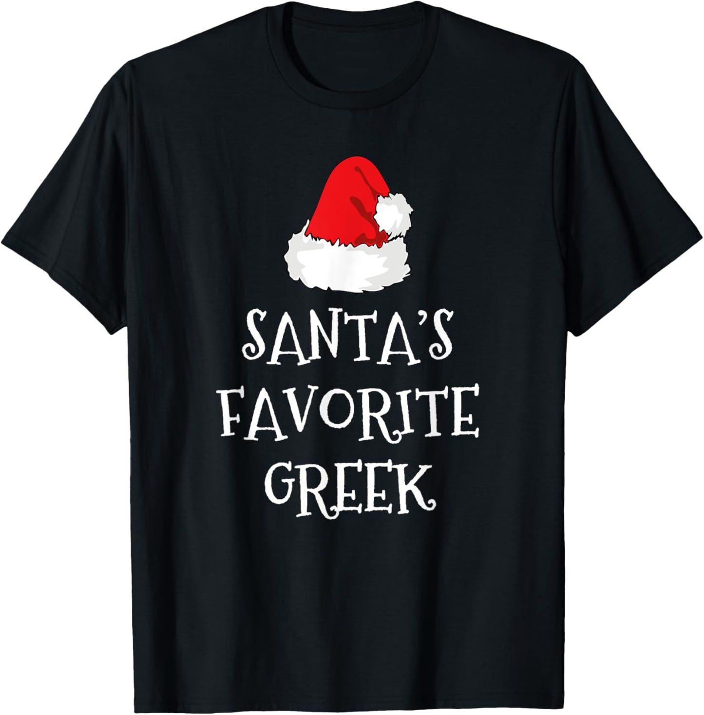 Santa's Favorite Greek Christmas Hat Funny Xmas Greece