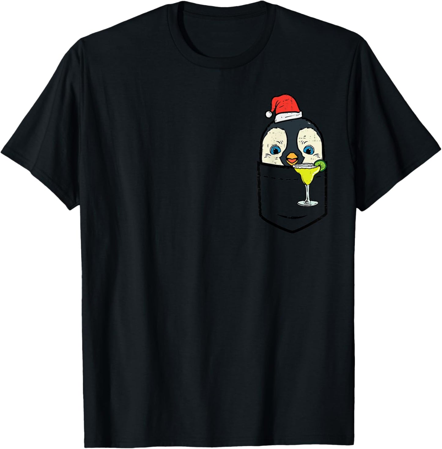 Pocket Santa Penguin Cute Christmas In July Summer Xmas Bird