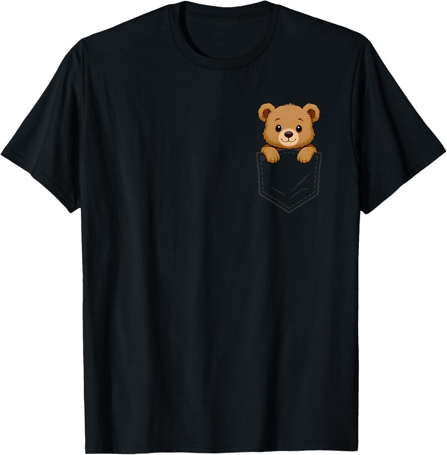 Funny Bear Peeking in Pocket Cute Bears Men Women Kids