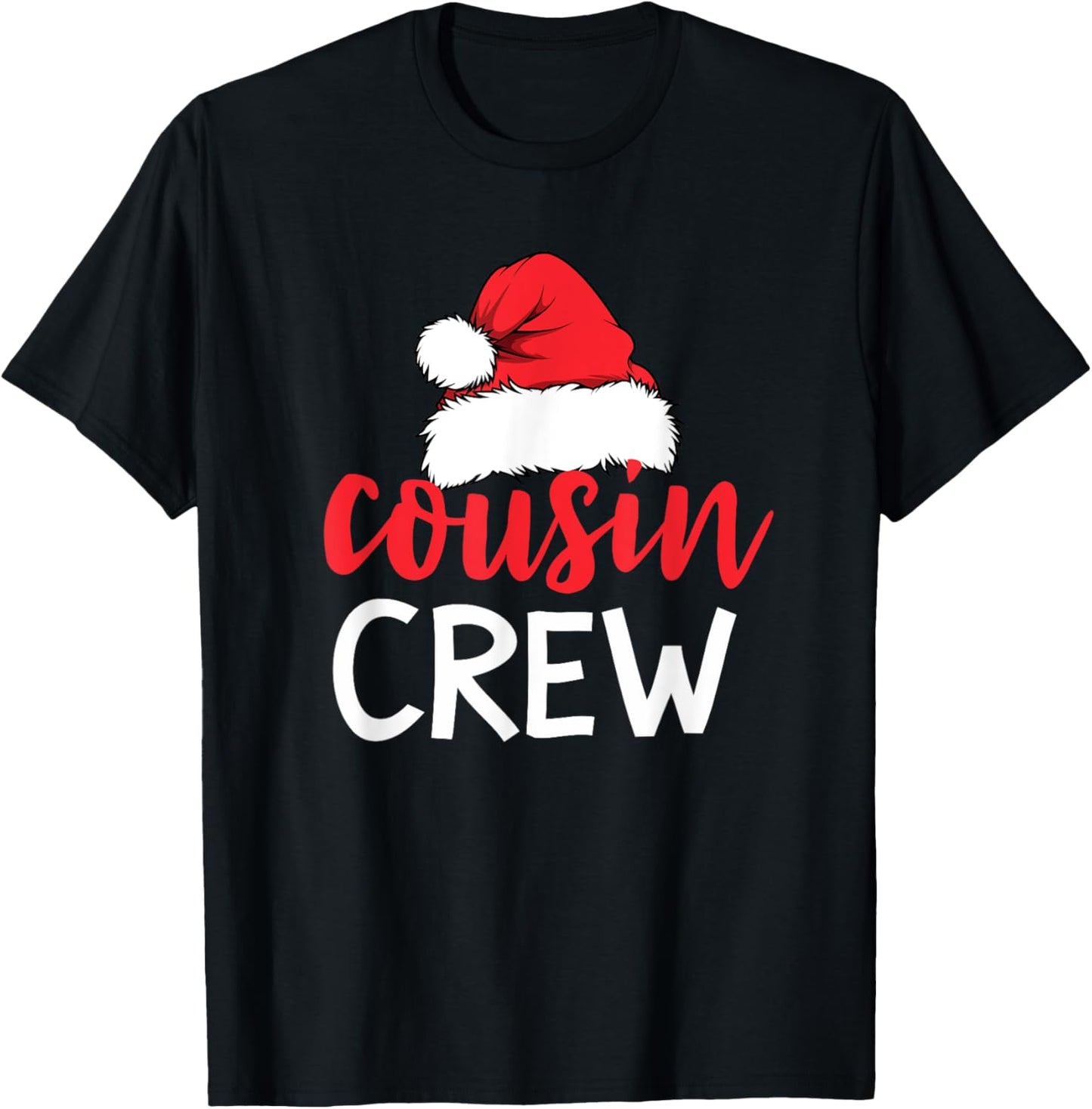 Funny Cousin Crew Santa Hat Matching Christmas Sleeping Xmas