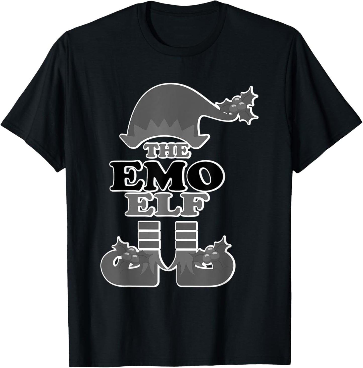 The EMO Elf Goth Christmas Elf Family Matching Xmas