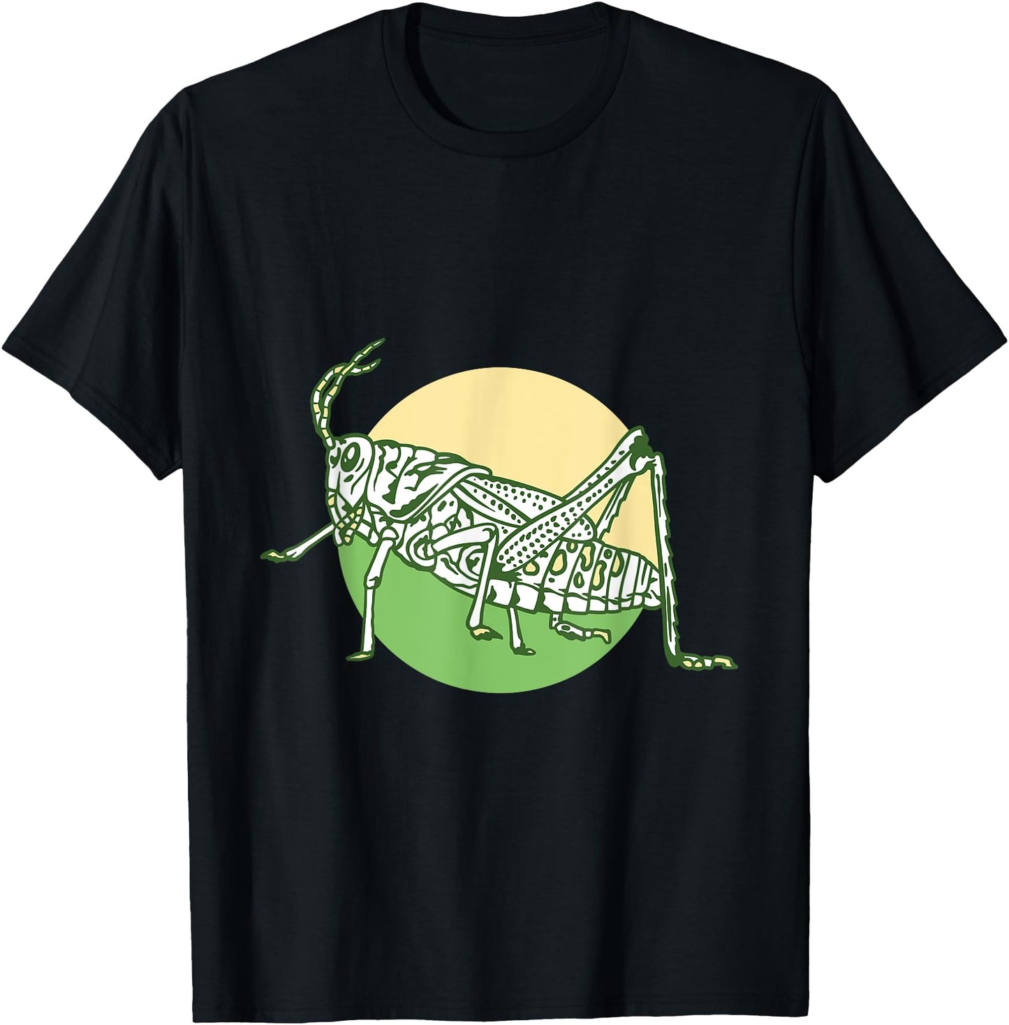 Grass Hopper On Green Background Cool Japanese Simple