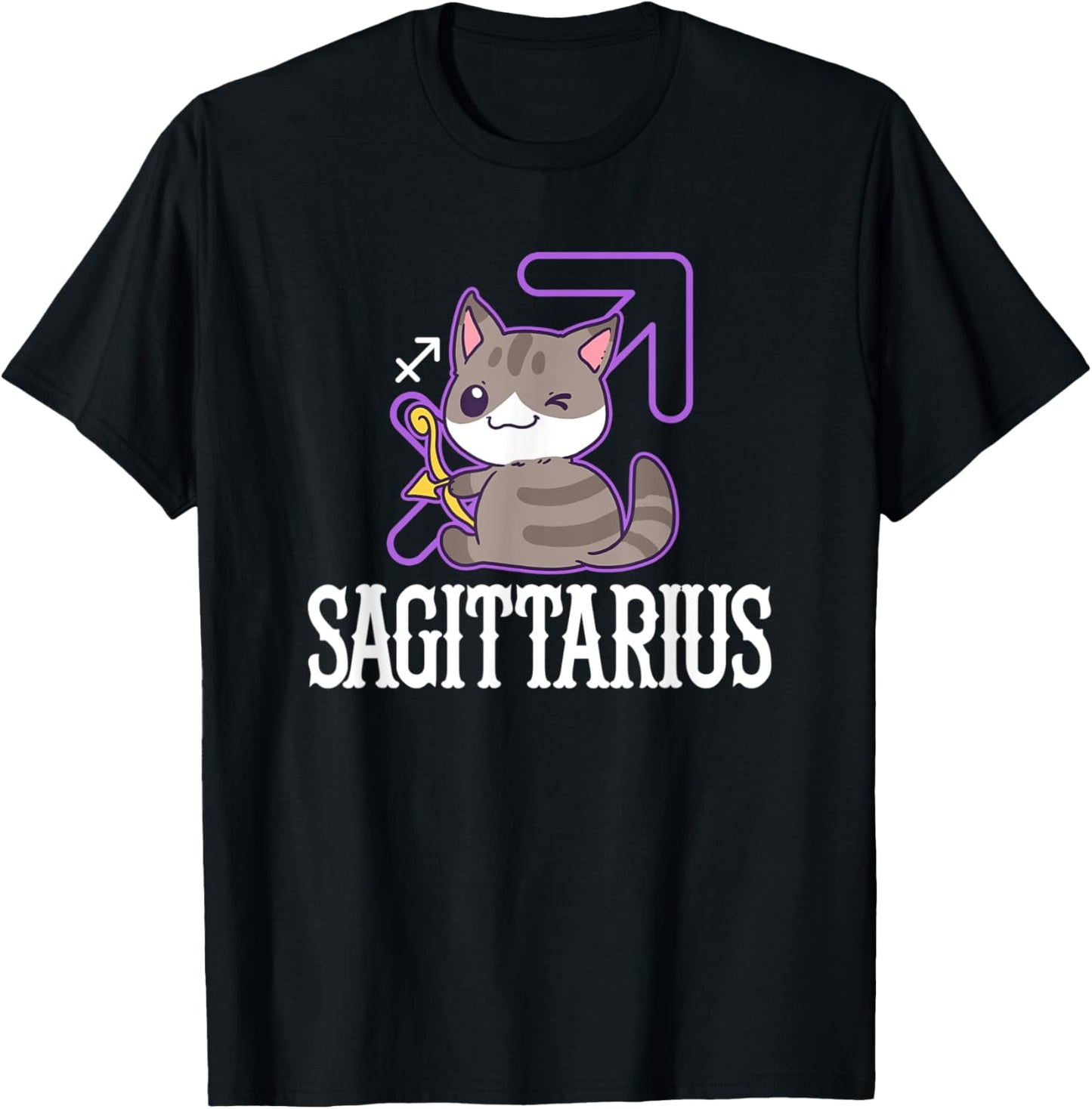 Sagittarius Zodiac Sign Chibi Anime for Cat Lover