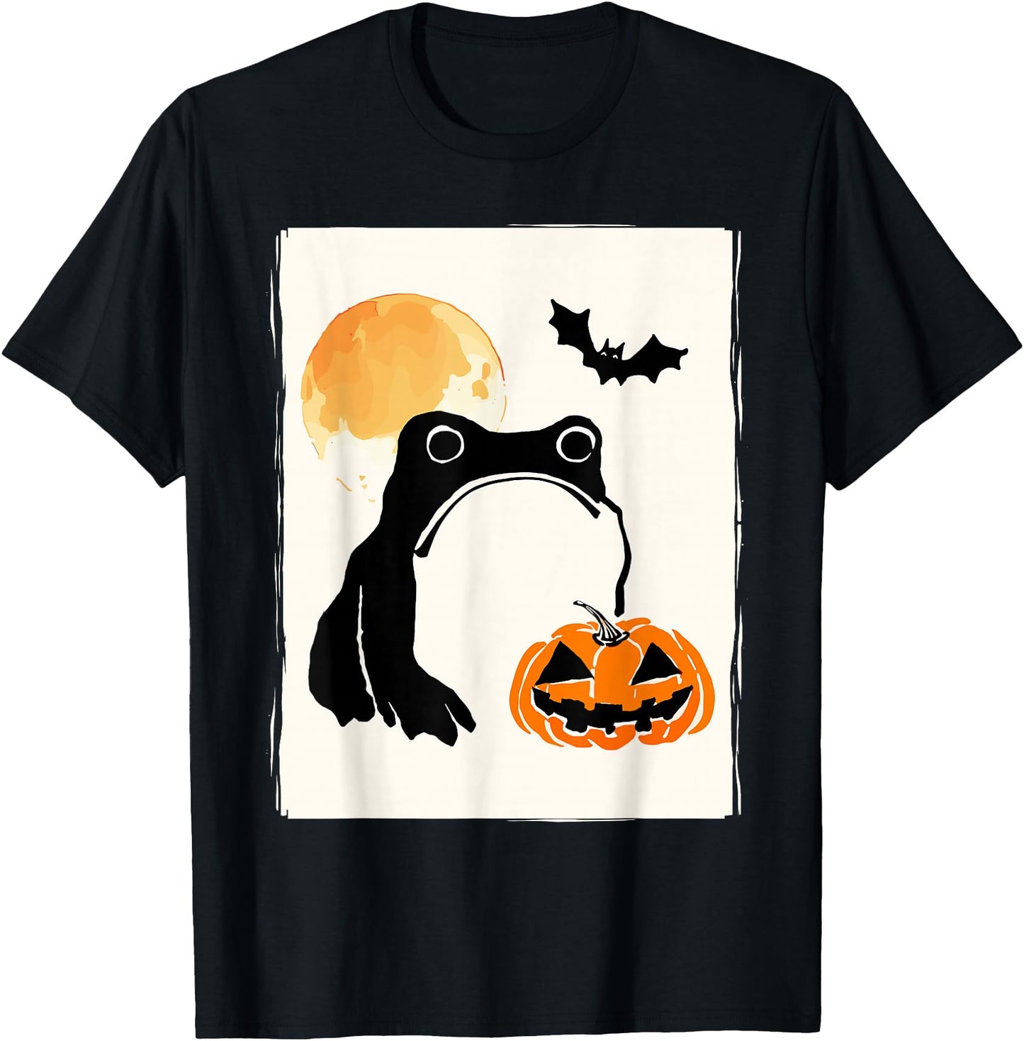 Grumpy Frog Japanese Art Men Women Funny Halloween