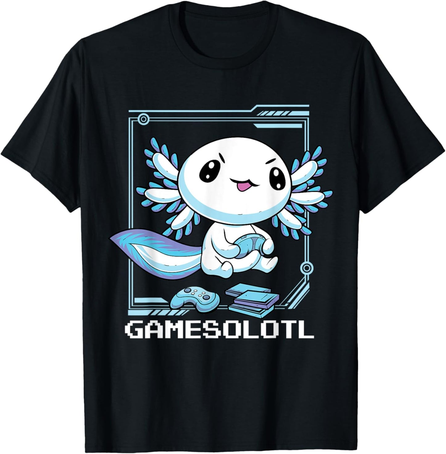 Gamer Axolotl Gamesolotl Fish Gaming Video Gamer Anime