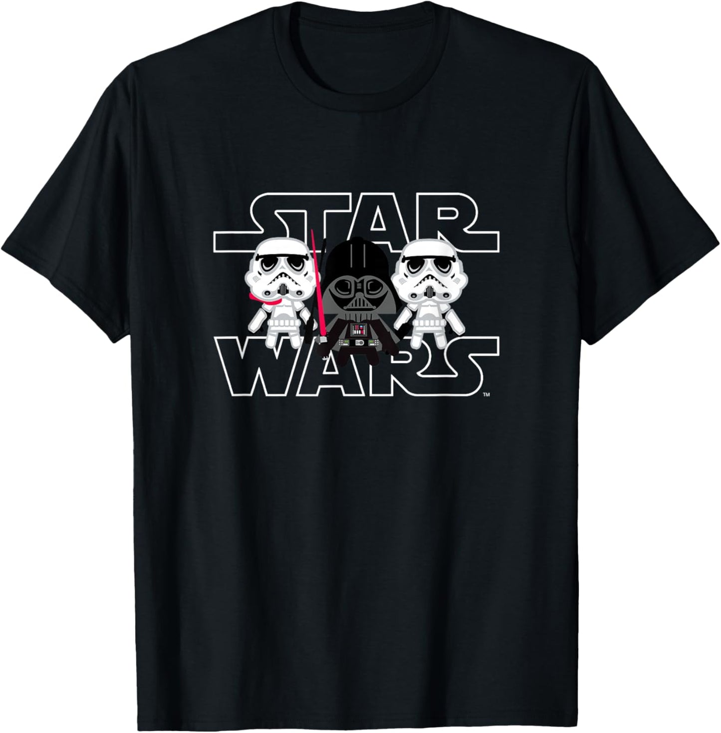Star Wars Classic Darth Vader & Stormtrooper Cute Chibi Logo