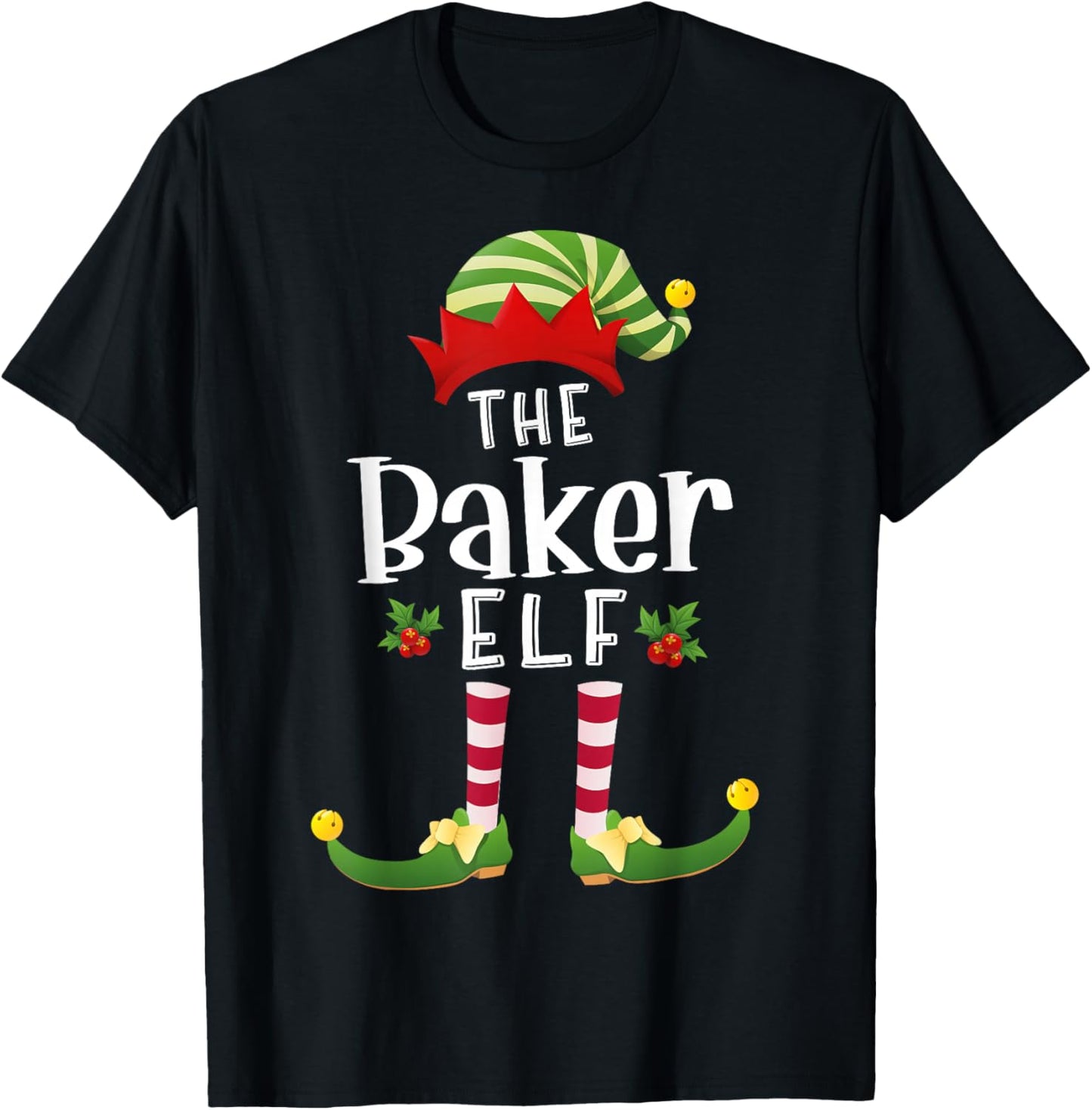 Baker Christmas Elf Matching Pajama X-Mas Party