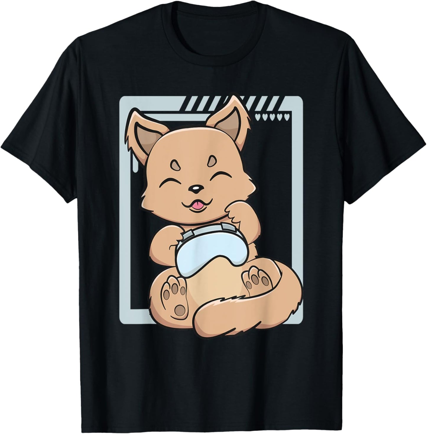Gaming Dingo Playing Video Game Lover Cute Chibi Anime Dog Men Women Kids