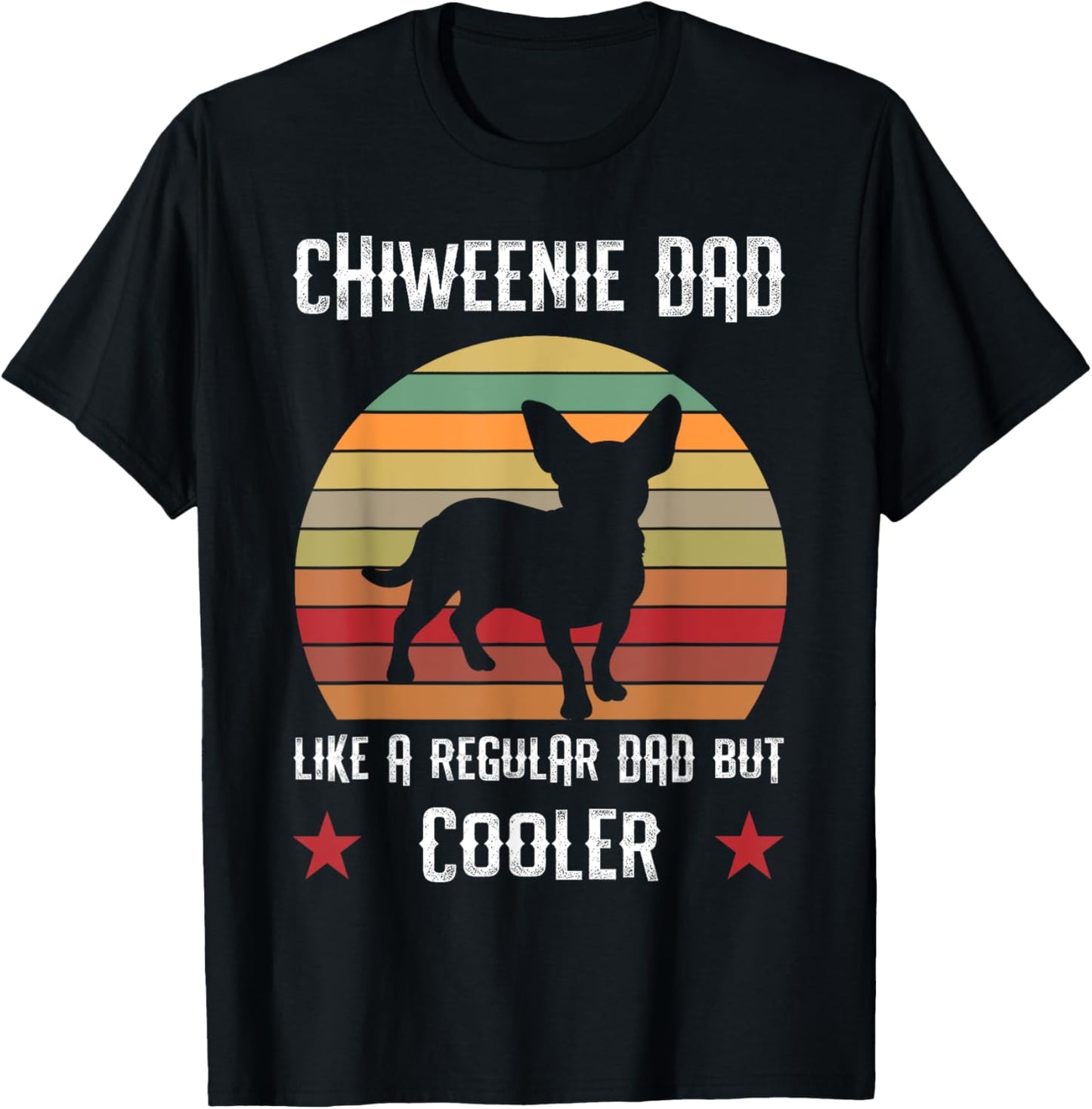 Chiweenie Hybrid Dog Dad Retro Vintage Trainer Father's Day Men Women Kids T-Shirt