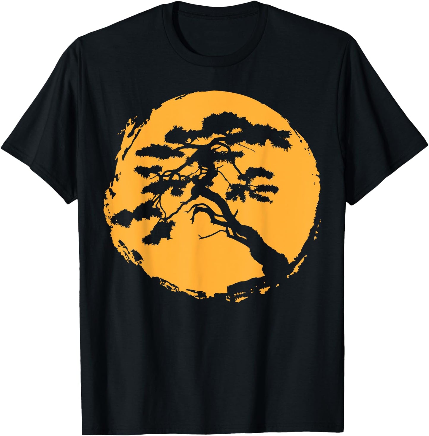 Bonsai Tree in Enso Circle Japanese Zen T-Shirt gift
