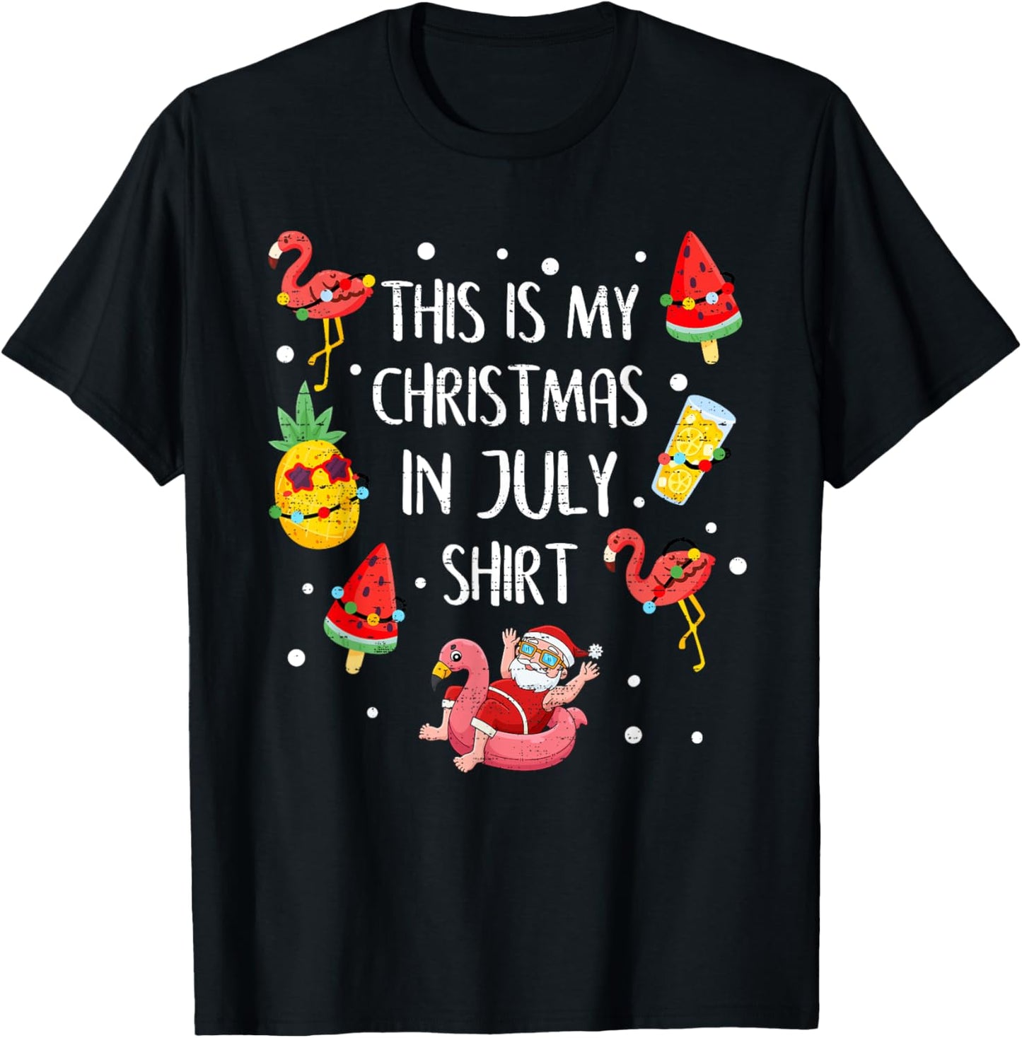 This Is My Christmas In July Shirt Xmas Summer Vacation