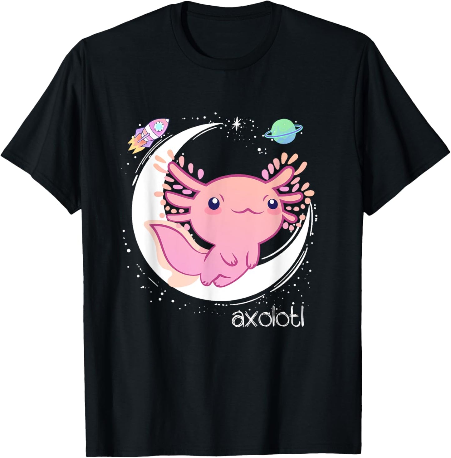 Space Axolotl Kawaii Shirt | Pastel Goth | Japan Anime Comic