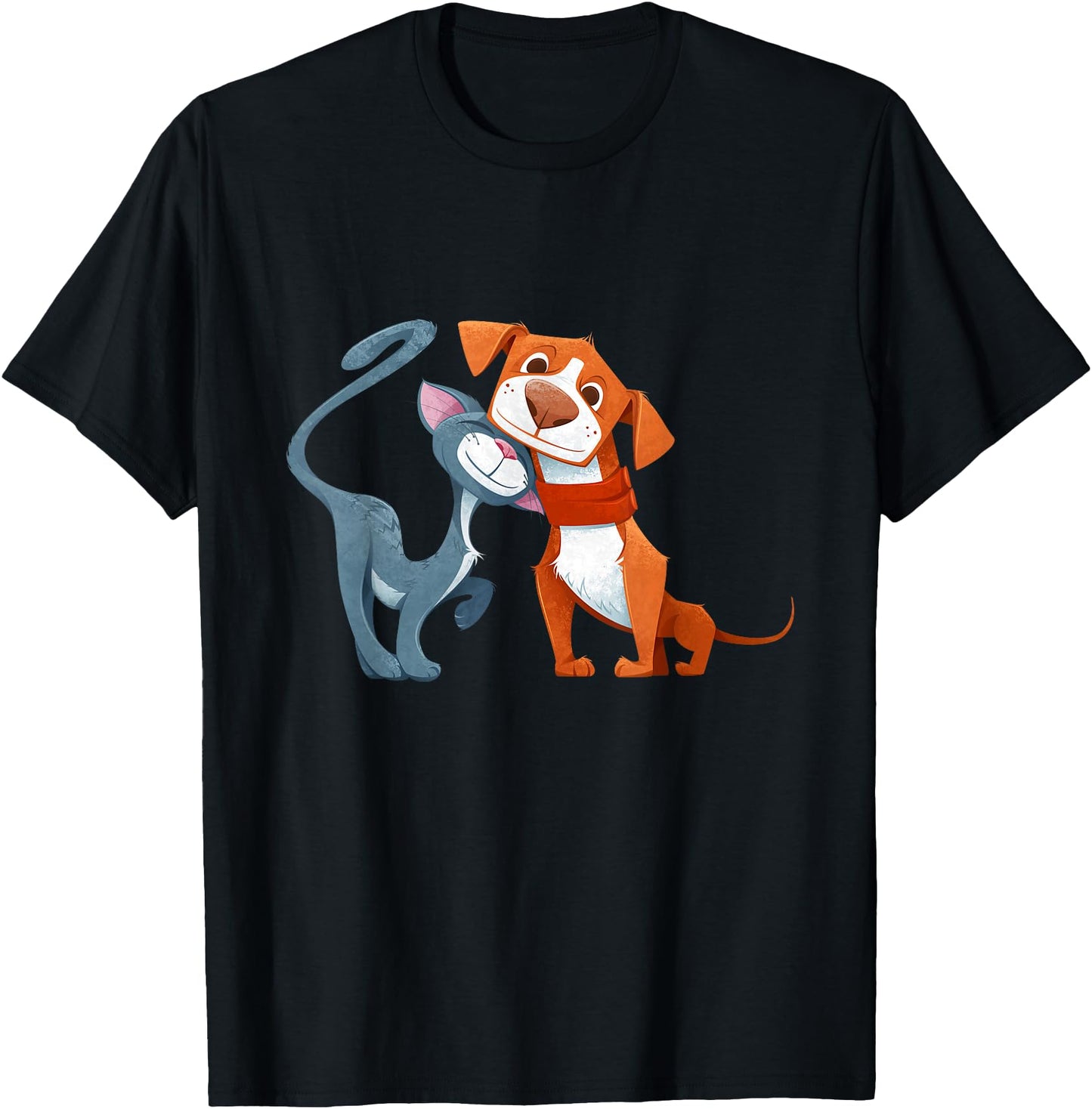 Cool Dog & Cat Best Friends Tee shirts, Cat And Dog Cartoon