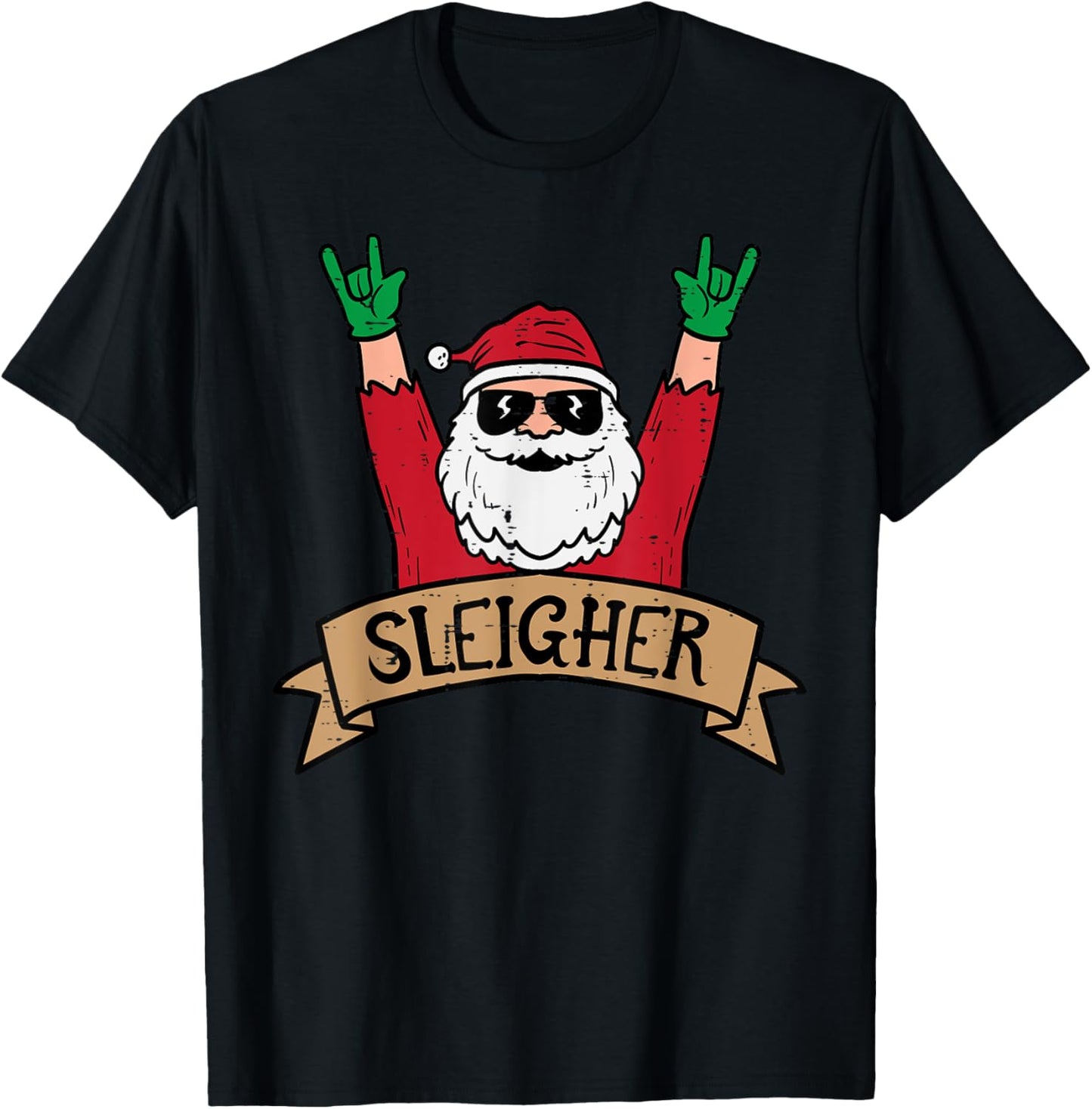 Christmas Sleigher Santa Rock Xmas Rocker Men Women Kids Boy