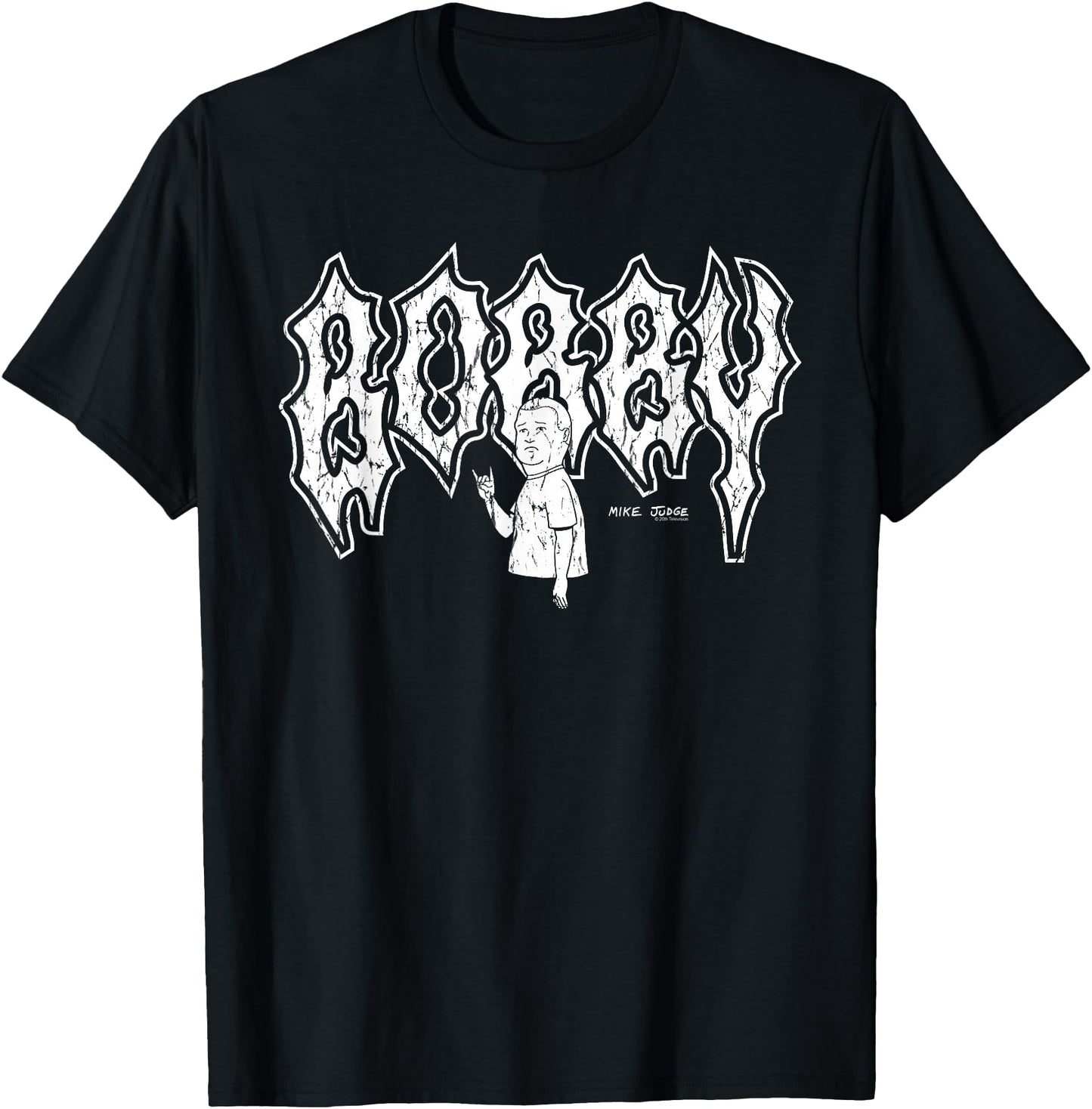 King of the Hill Bobby Distressed Heavy Metal Cartoon