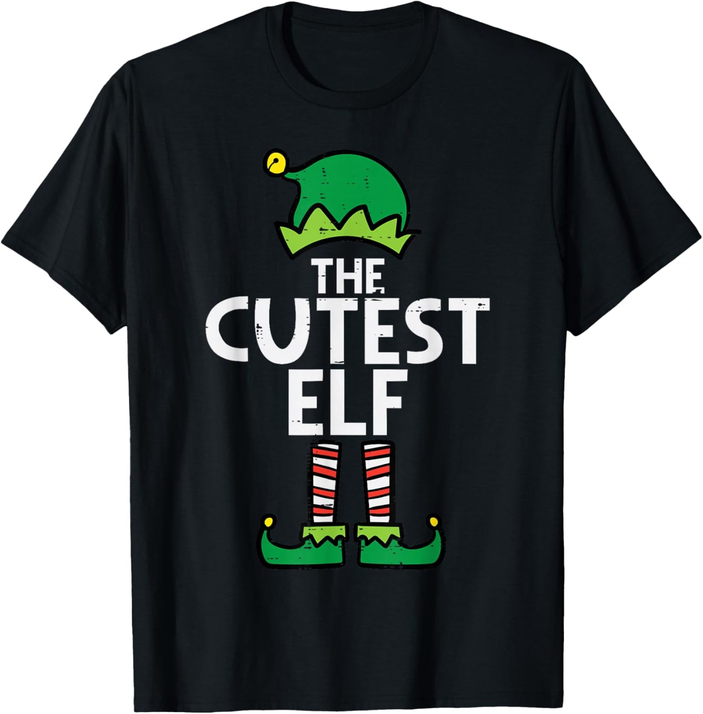Christmas The Cutest Elf Xmas Family Matching Boys Girls Kid
