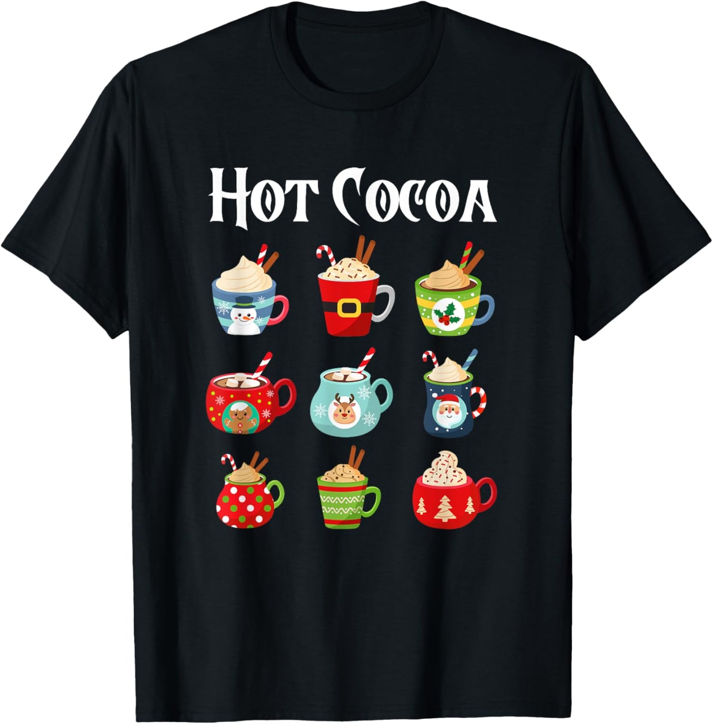 Hot Cocoa Christmas Cup Hot Chocolate Candy Cane Xmas