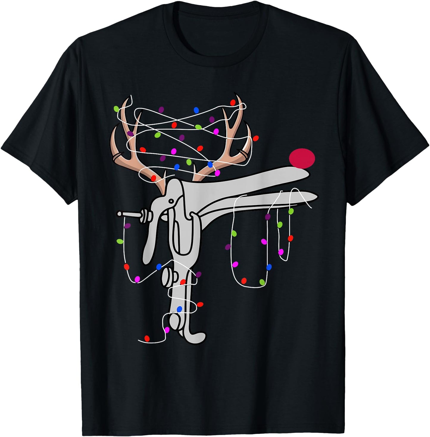 Reindeer Speculum Nurse Funny Christmas Xmas Lights Holiday