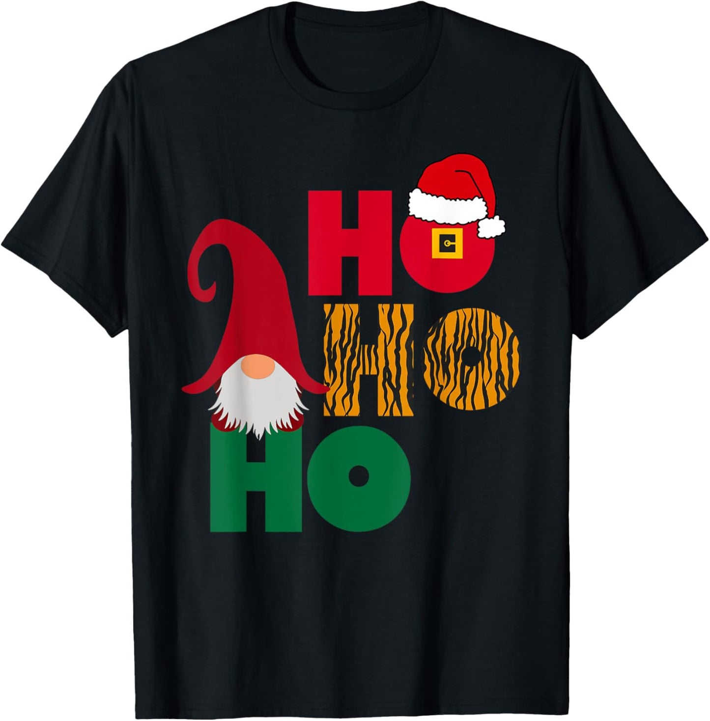 Christmas Santa Claus Ho Ho Ho Leopard Funny Xmas