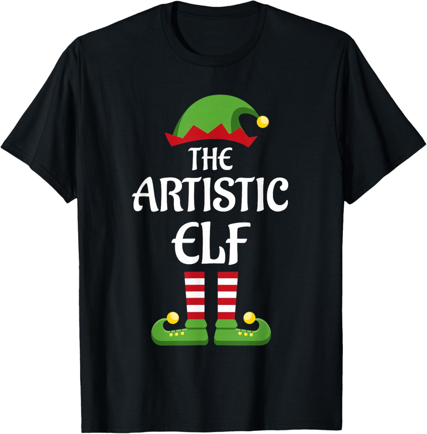 Artistic Elf Family Matching Group Christmas Art