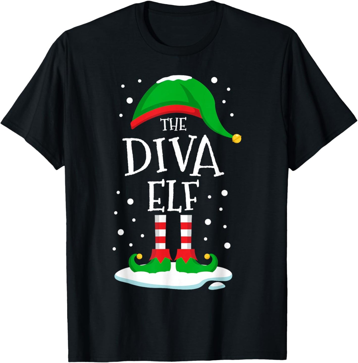 The Diva Elf Christmas Family Matching Xmas Group Funny