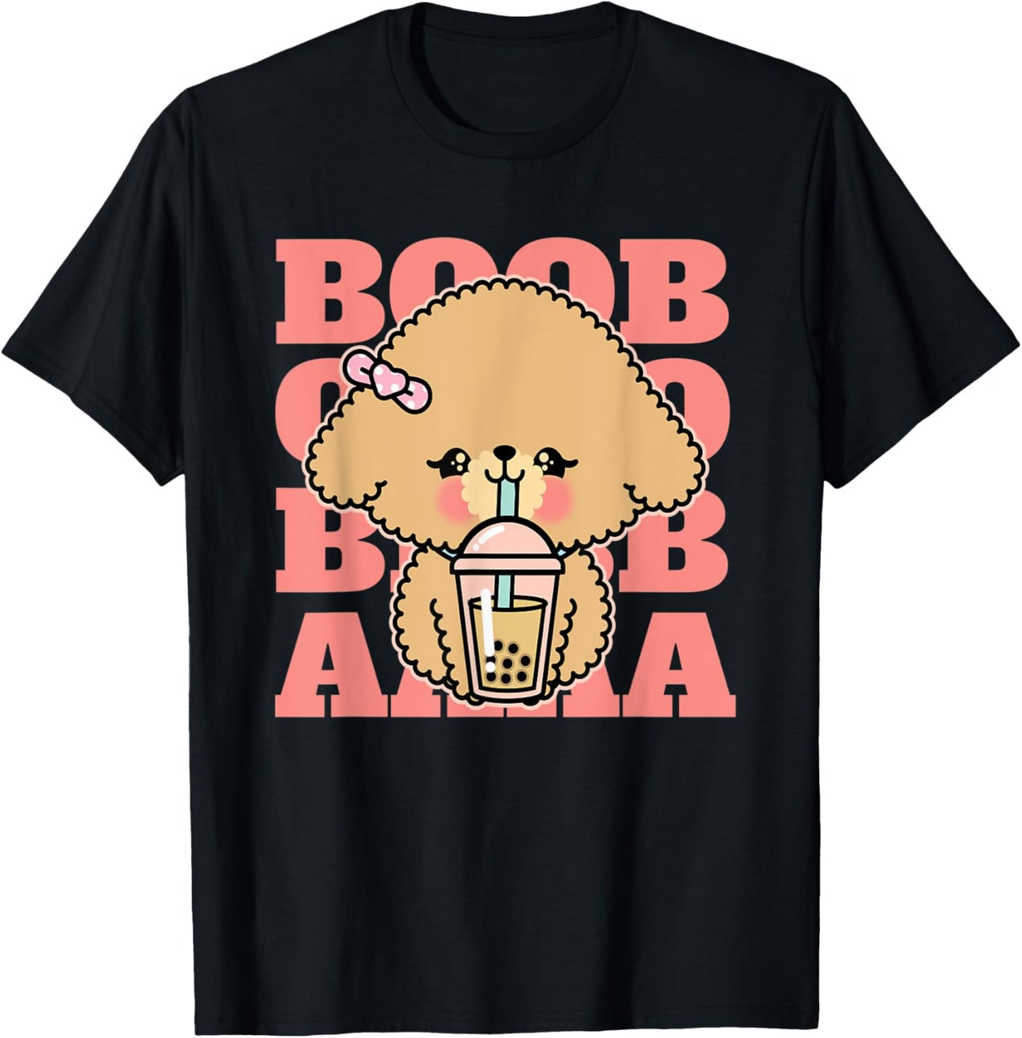 Kawaii Boba Bubble Milk Tea Korean Foodie Drinking Chibi Dog