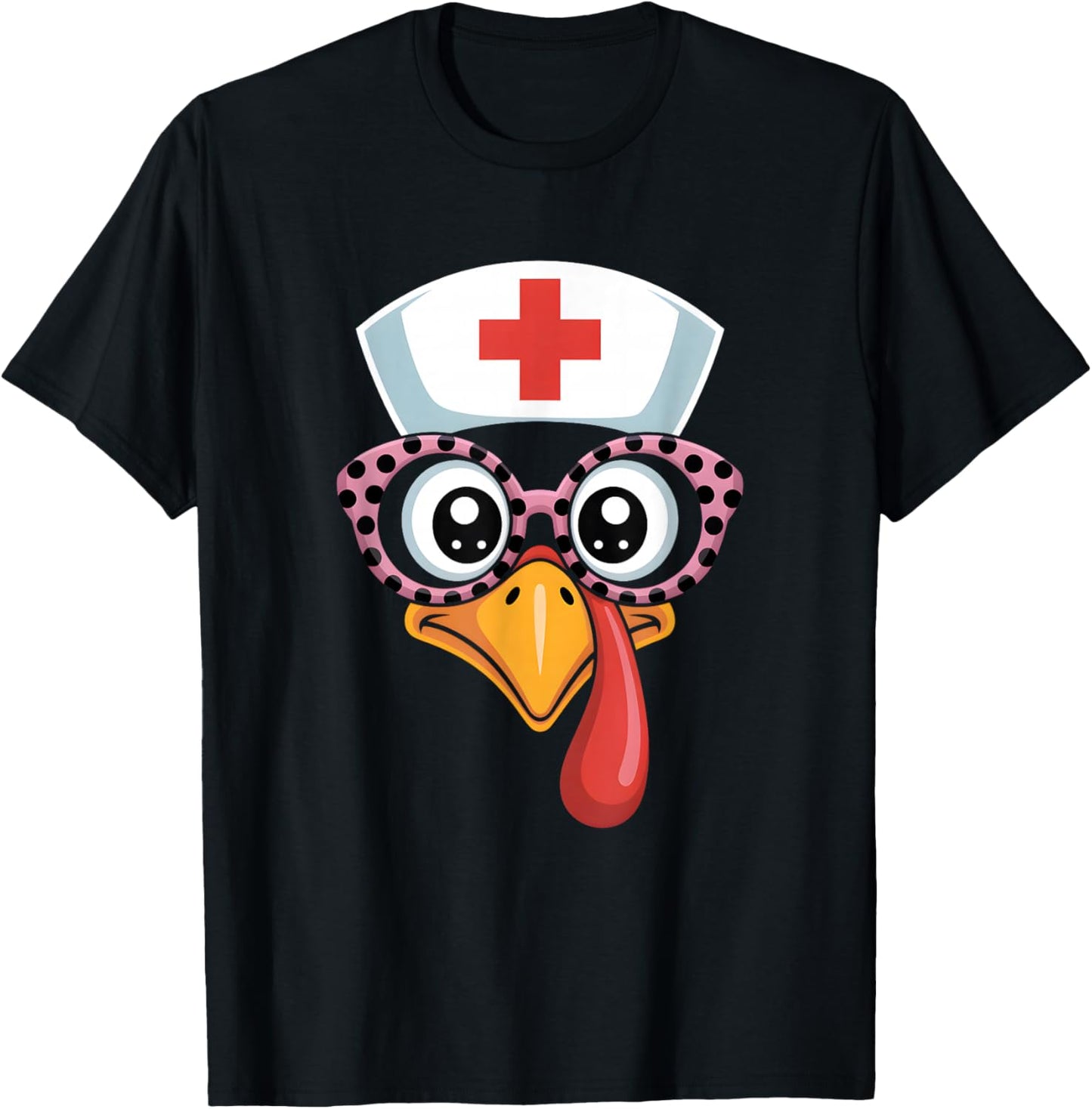 Thanksgiving Scrub Funny Turkey Face Nurse Holiday Nursing