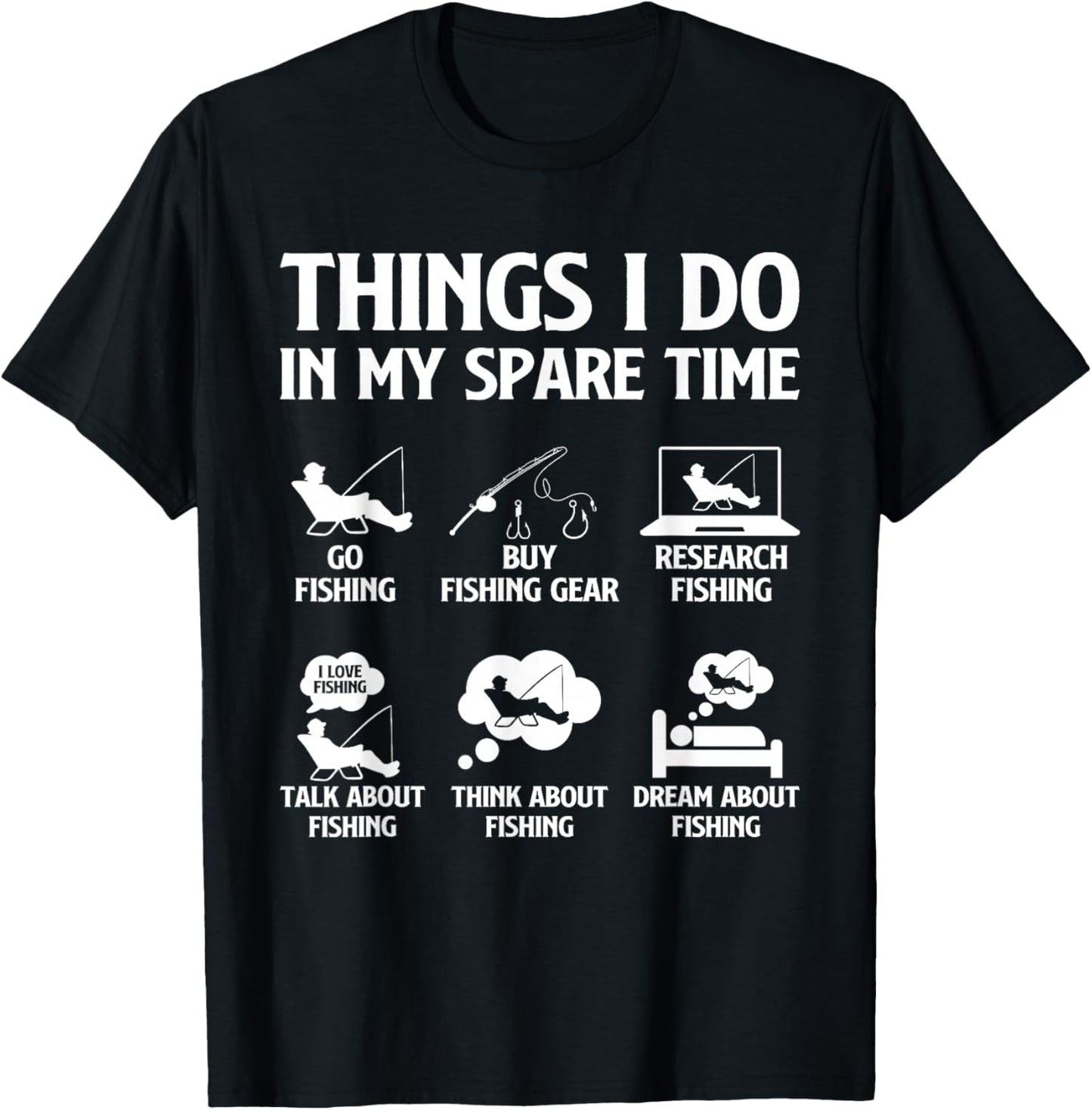 Things I Do In My Spare Time Fishing Boys Men Bass Fishing