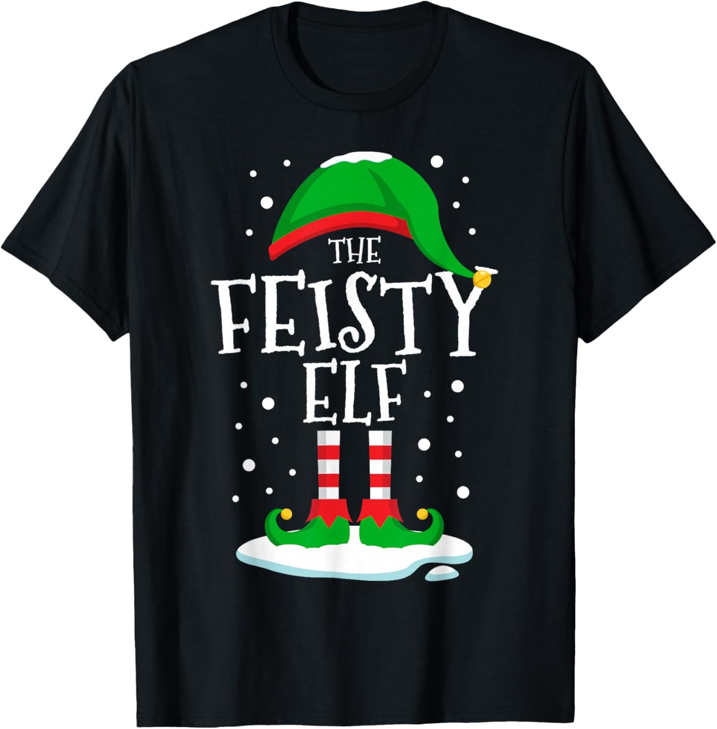 The Feisty Elf Christmas Family Matching Xmas Group Funny
