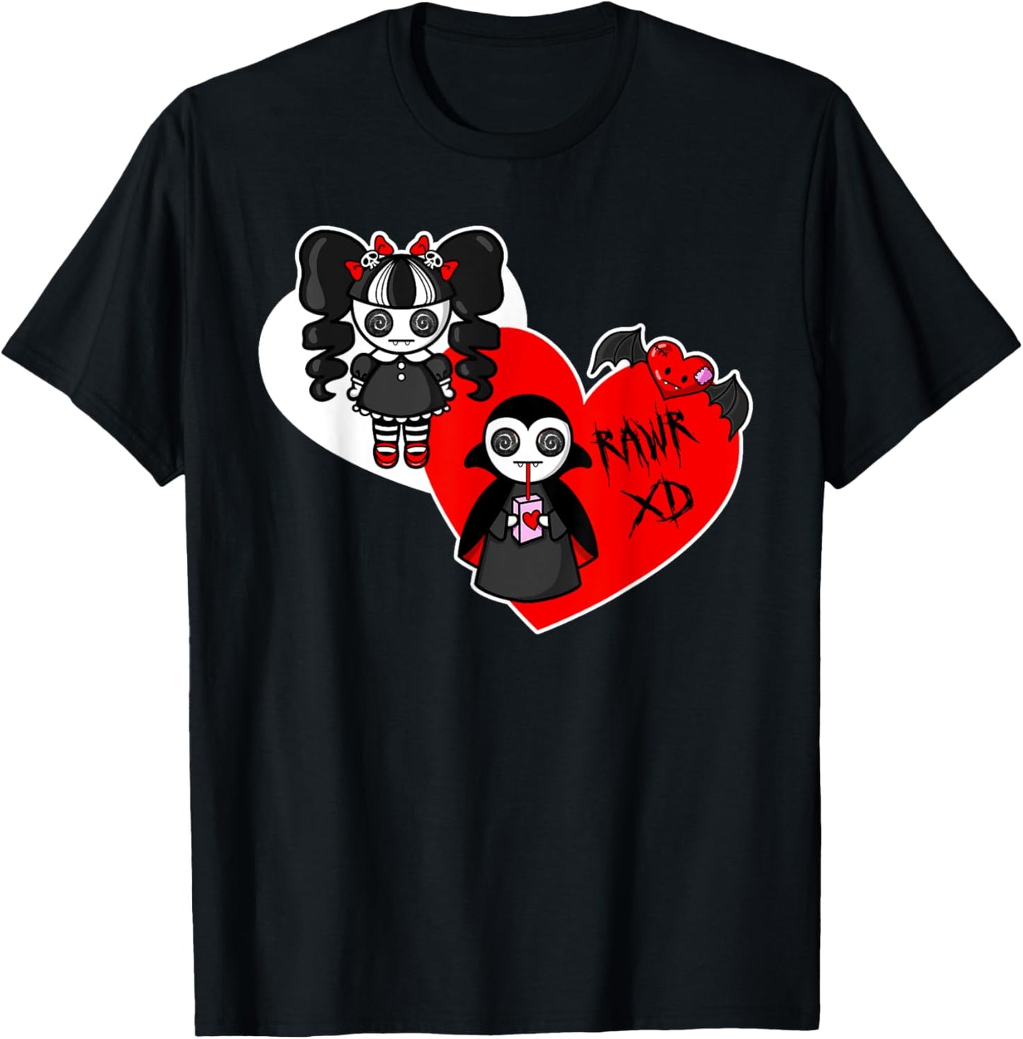 Emo Valentine's Day Kawaii Vampire Drawing Chibi Rawr XD
