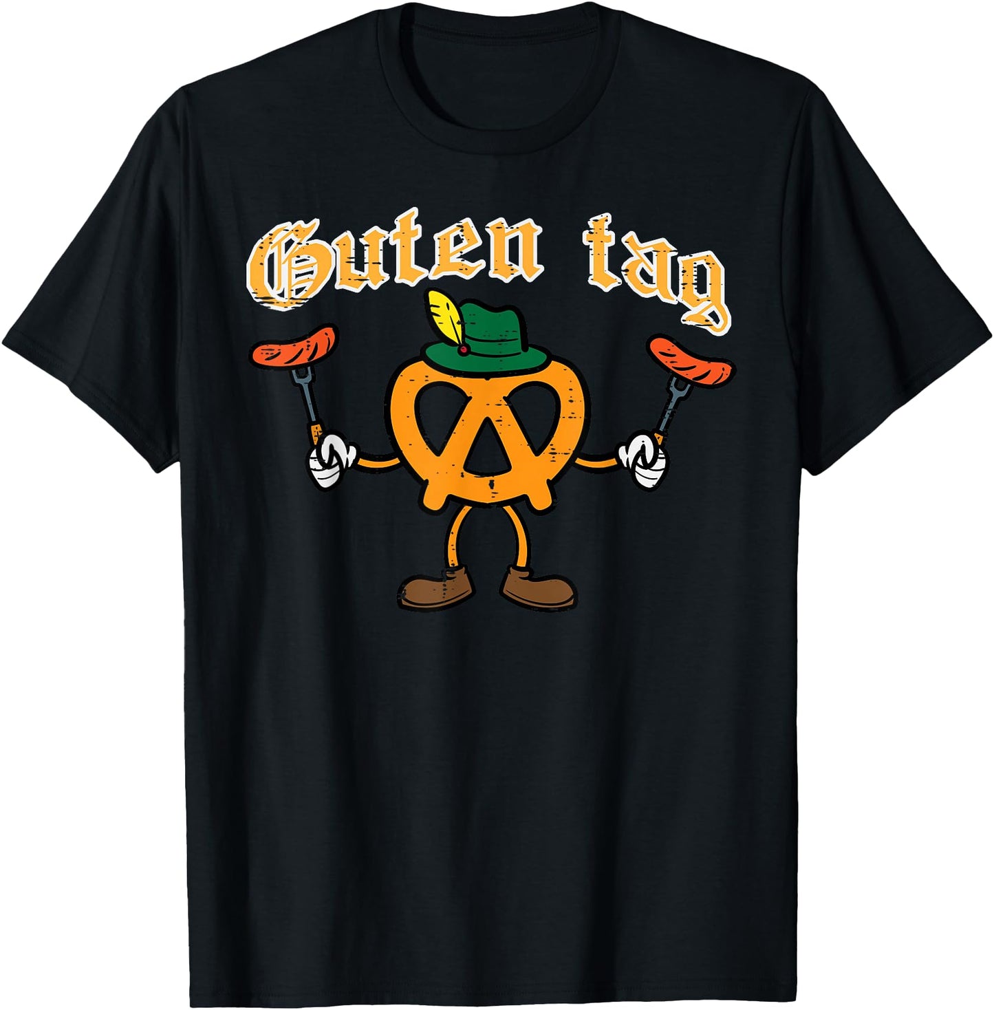 Oktoberfest Guten Tag Pretzel Sausages German Men Women
