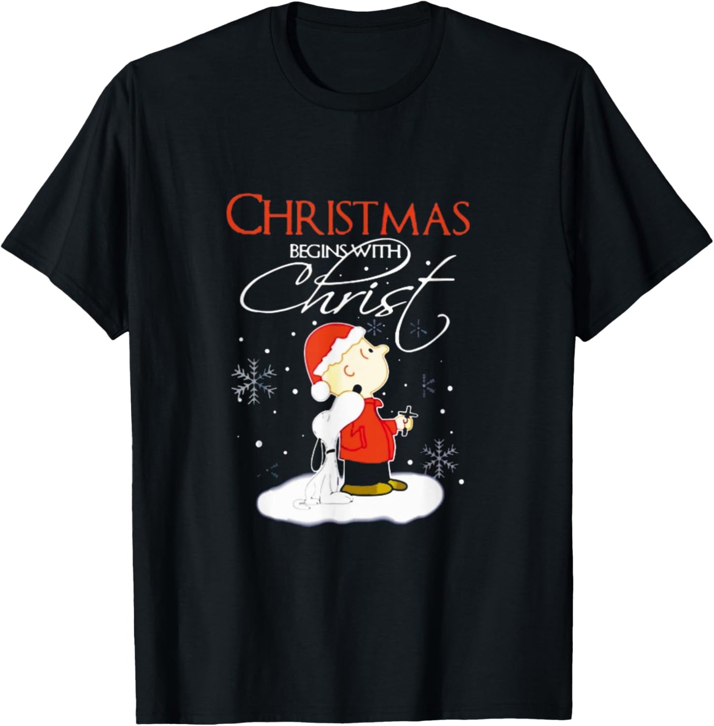 Christmas Begins With Christ Xmas Gift Holiday costume T-Shirt