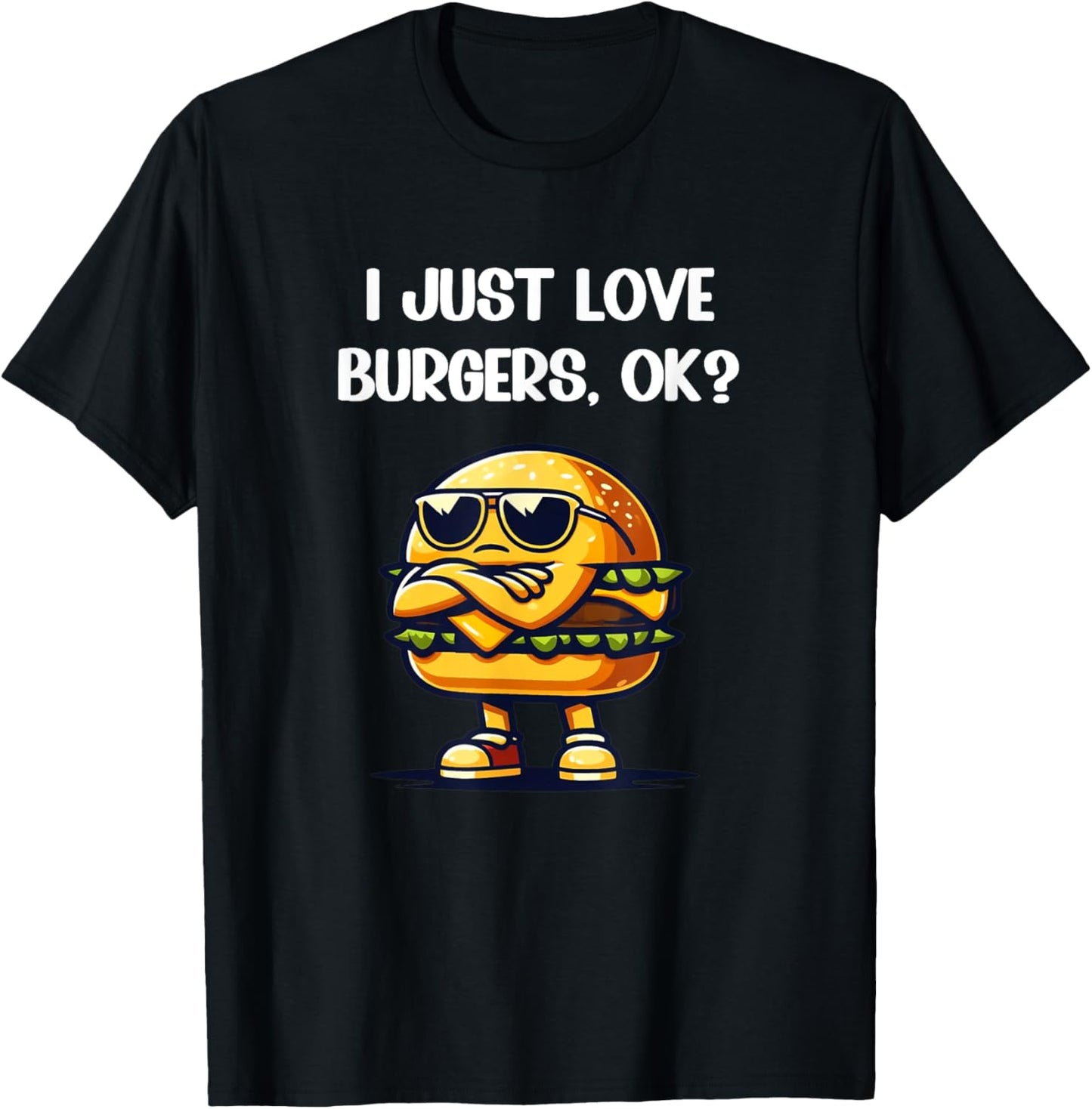 I Just Love Burgers Ok Funny Cheeseburger Kids