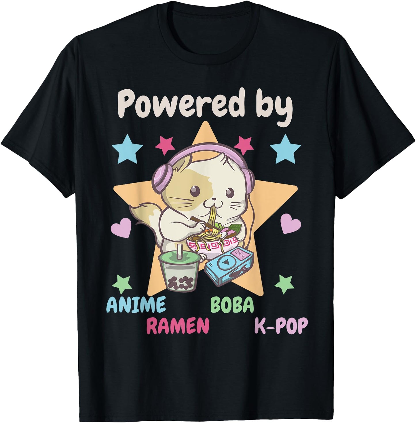 Powered by Anime, Ramen, Boba, K-Pop - Cute Cat Girls Anime