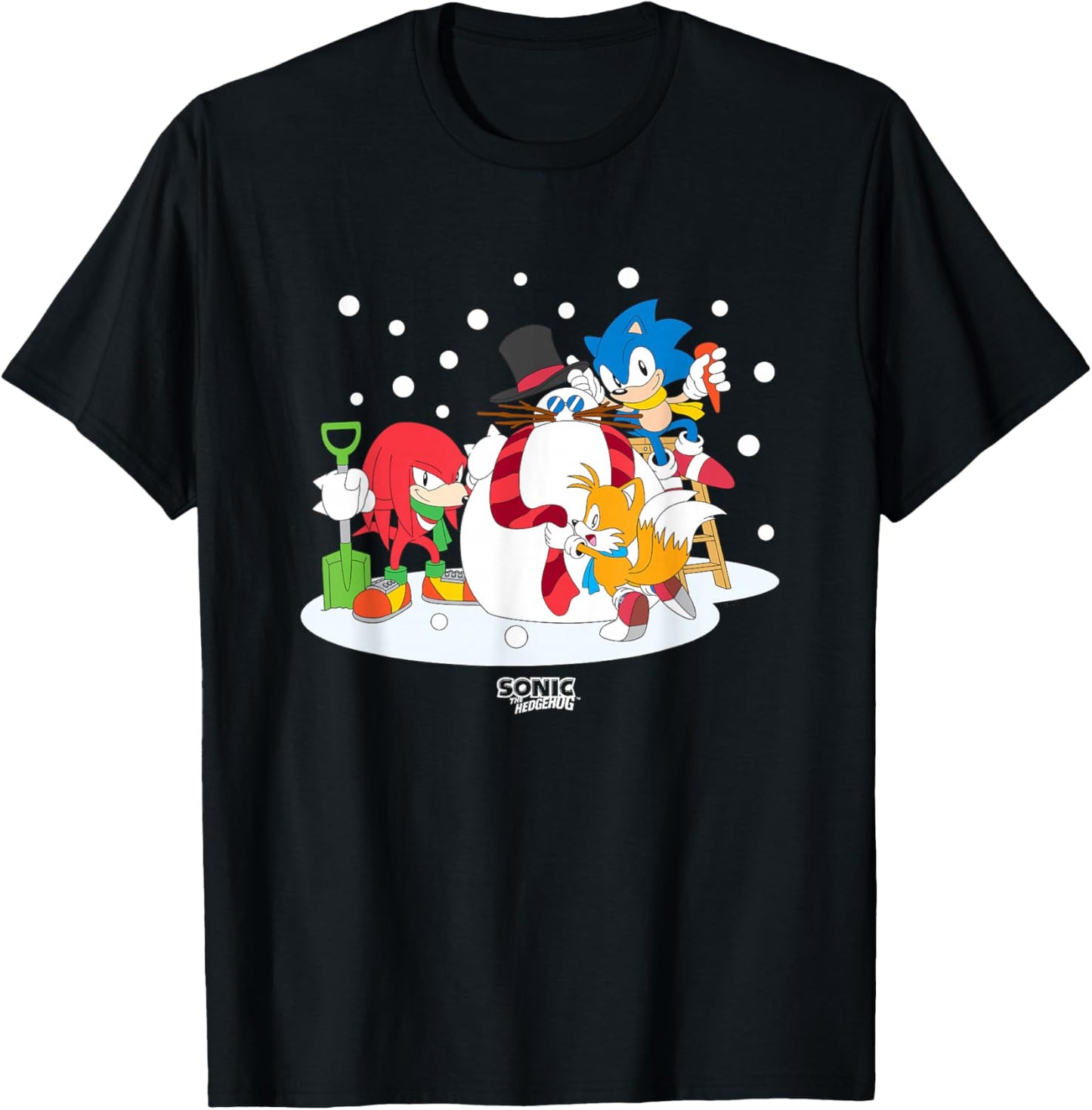 Sonic The Hedgehog Christmas Team Sonic Building Snowman