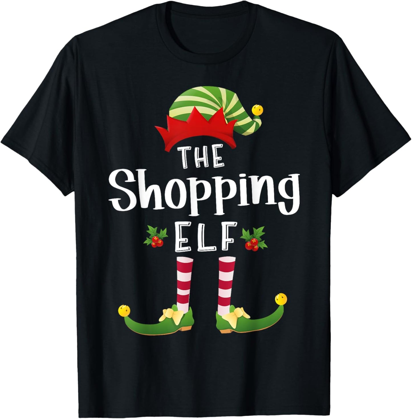 Shopping Christmas Elf Matching Pajama X-Mas Party