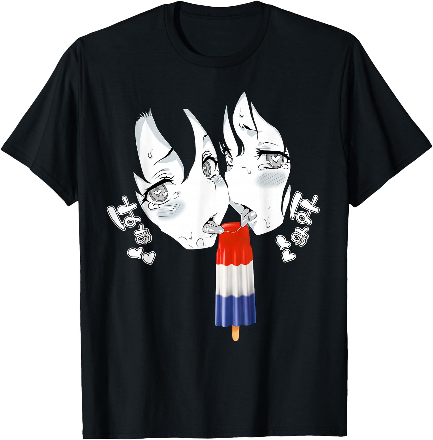 Ahegao Face Tee Anime Manga Hentai Popsicle Apparel