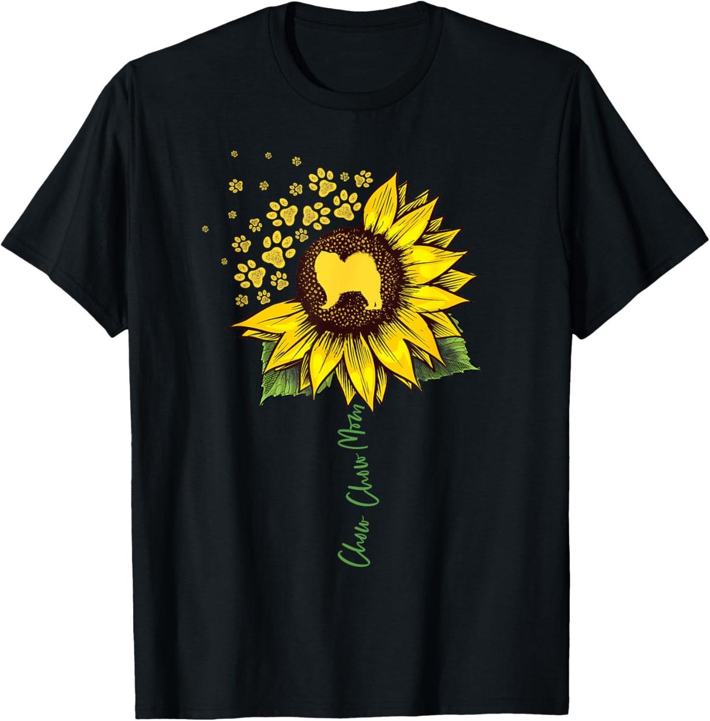Chow Chow Mom Sunflower Chow Chow Gifts Dog Mom Mama T-Shirt