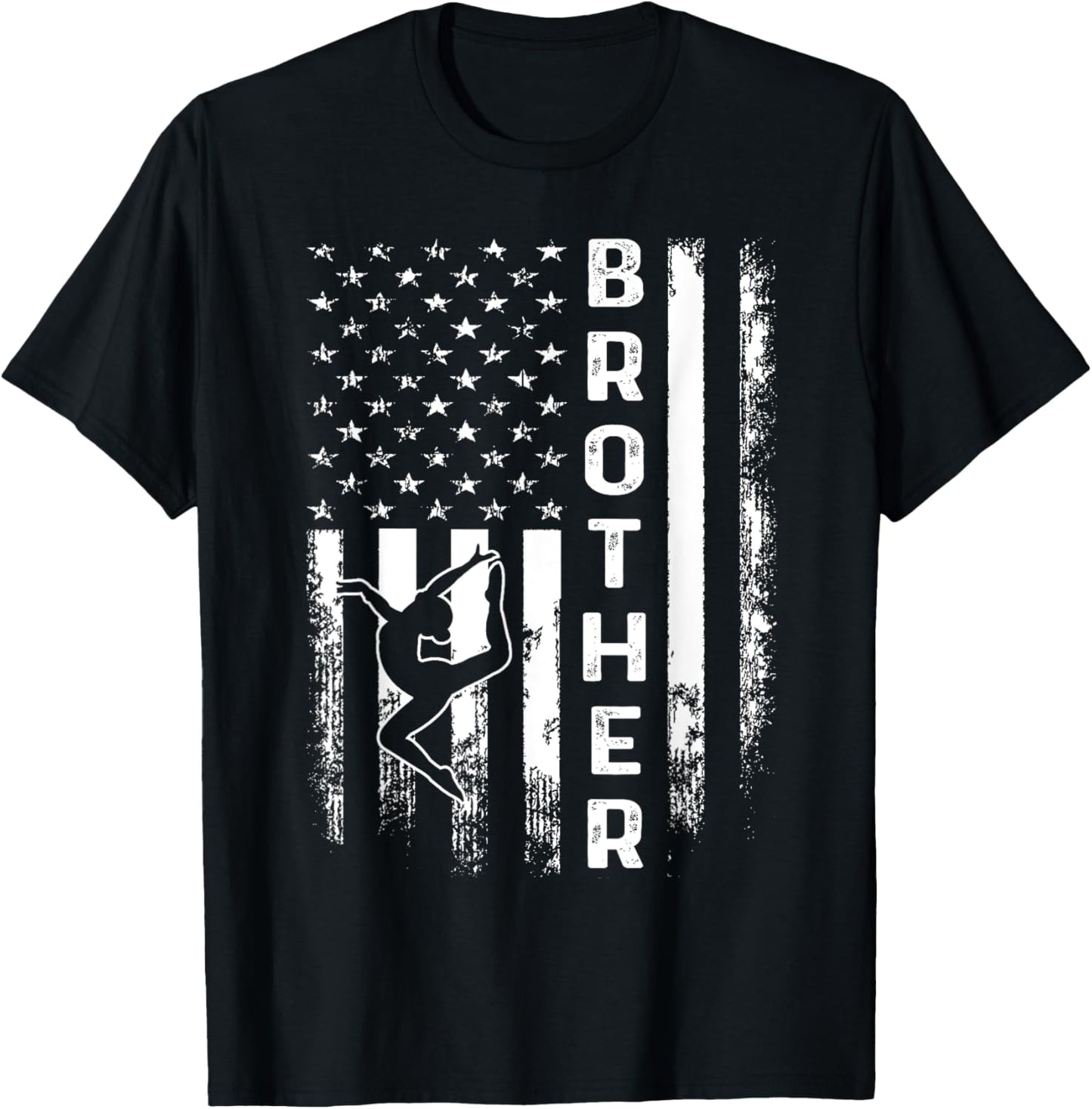 Gymnastics Brother American Flag Vintage Christmas Xmas
