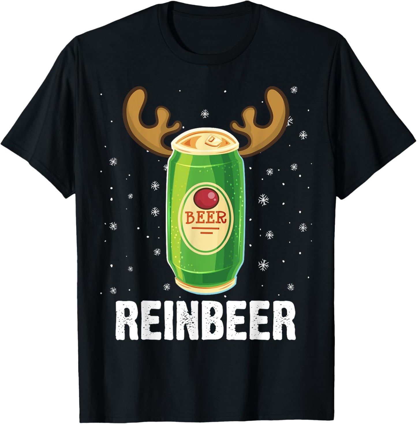 Funny Christmas Reindeer Beer Pun Xmas