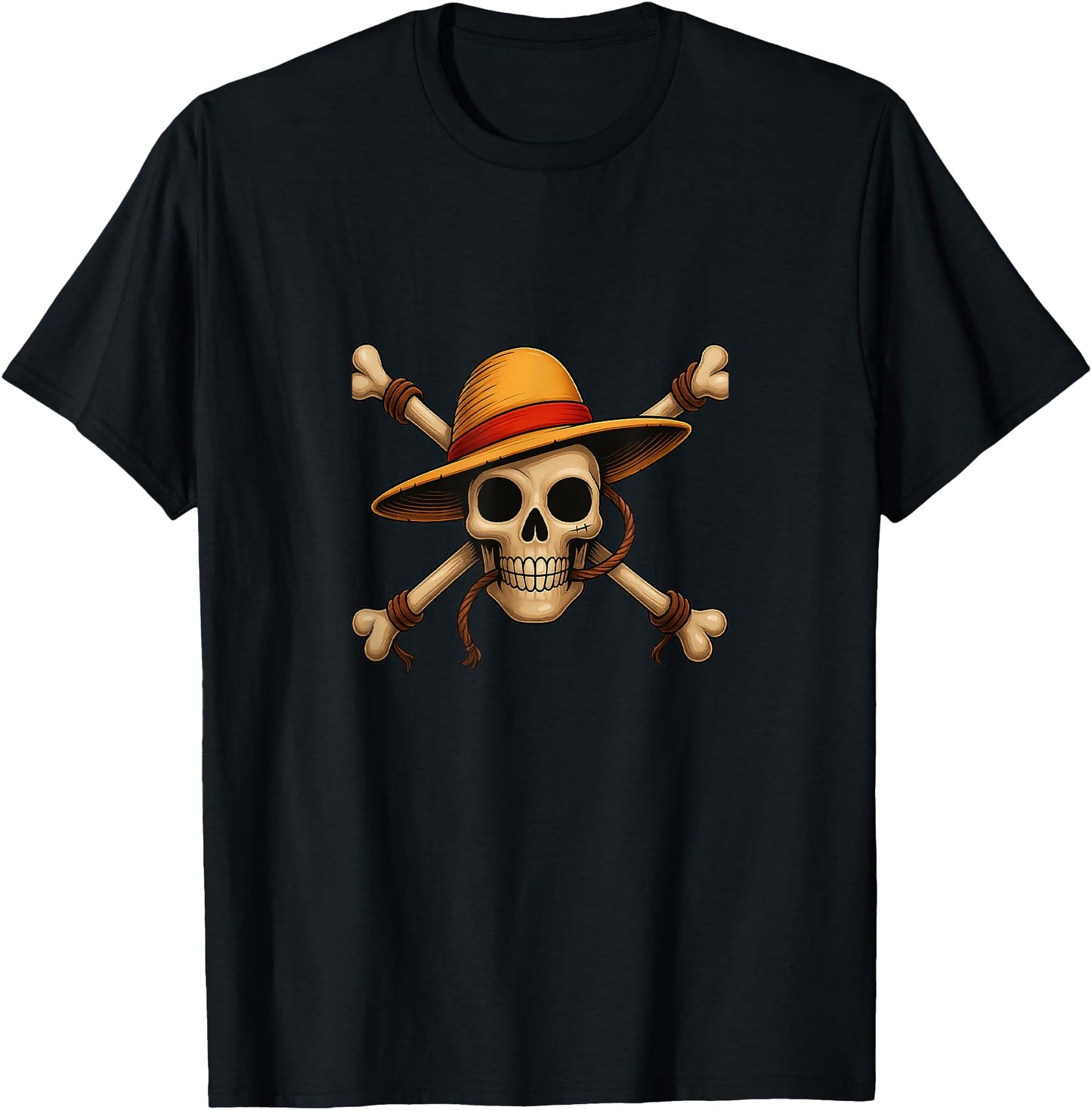 Straw Hat Anime Pirate \/ Monkey Skull