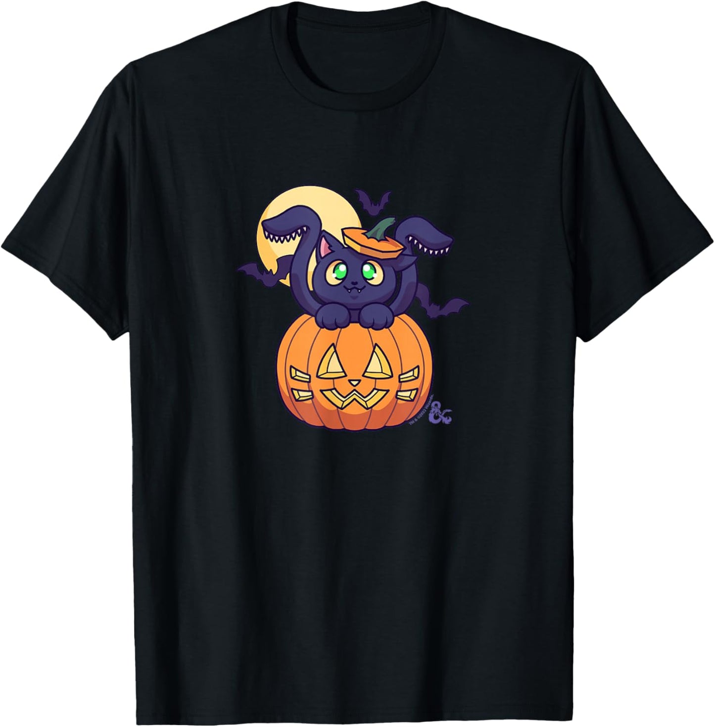 Dungeons & Dragons Halloween Chibi Monster Cat Logo