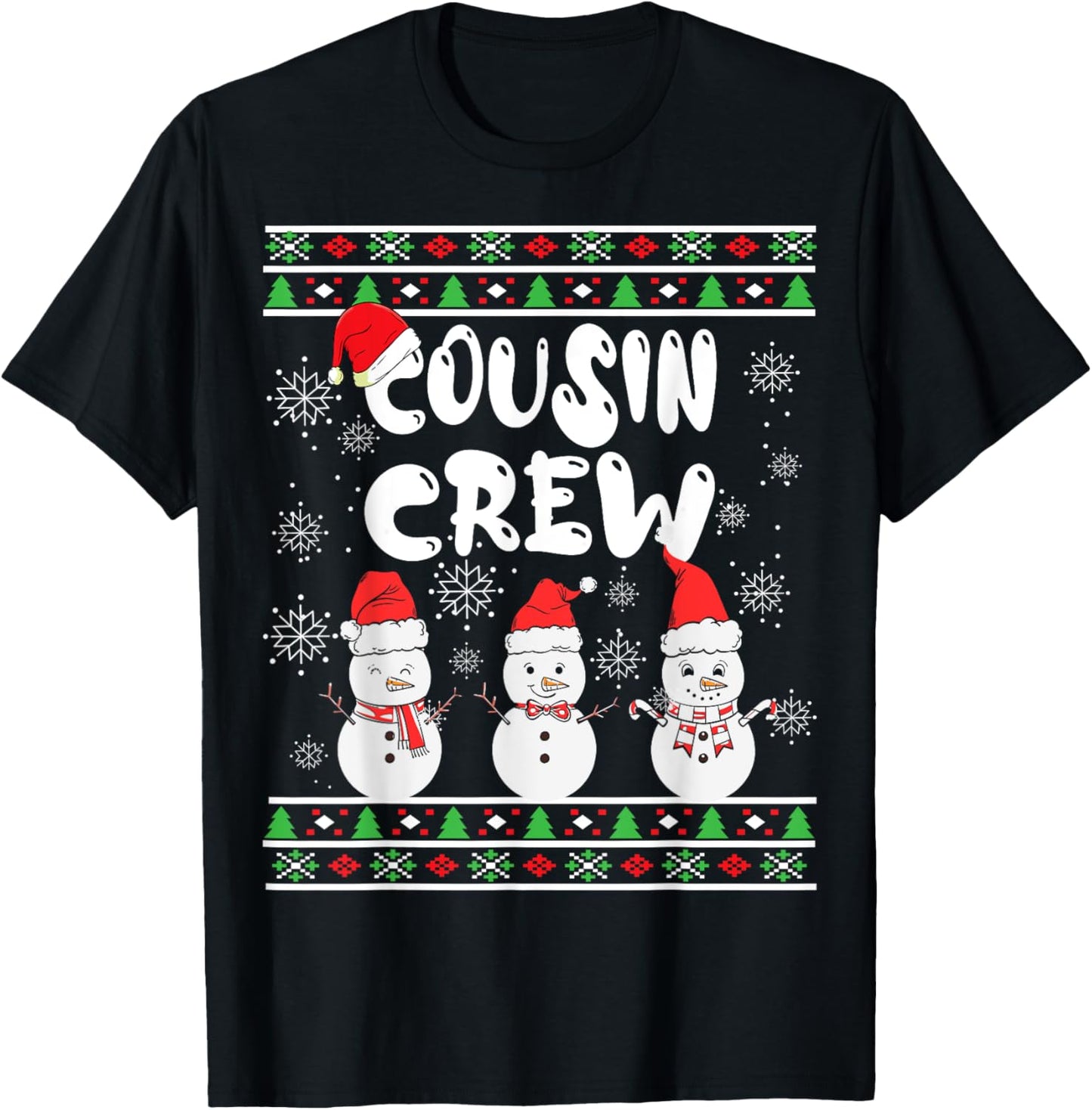 Cousin Crew Christmas Pajamas Snowmen Merry Xmas Family Boys