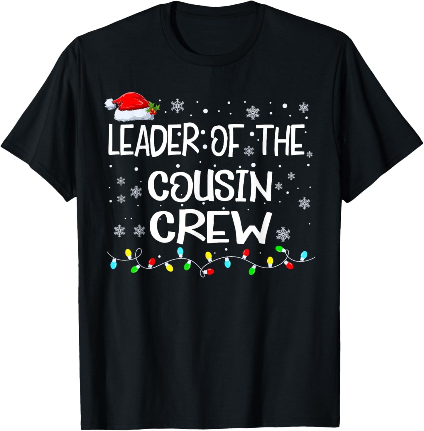 Leader of the Cousin Crew Kids Christmas Family Squad Xmas
