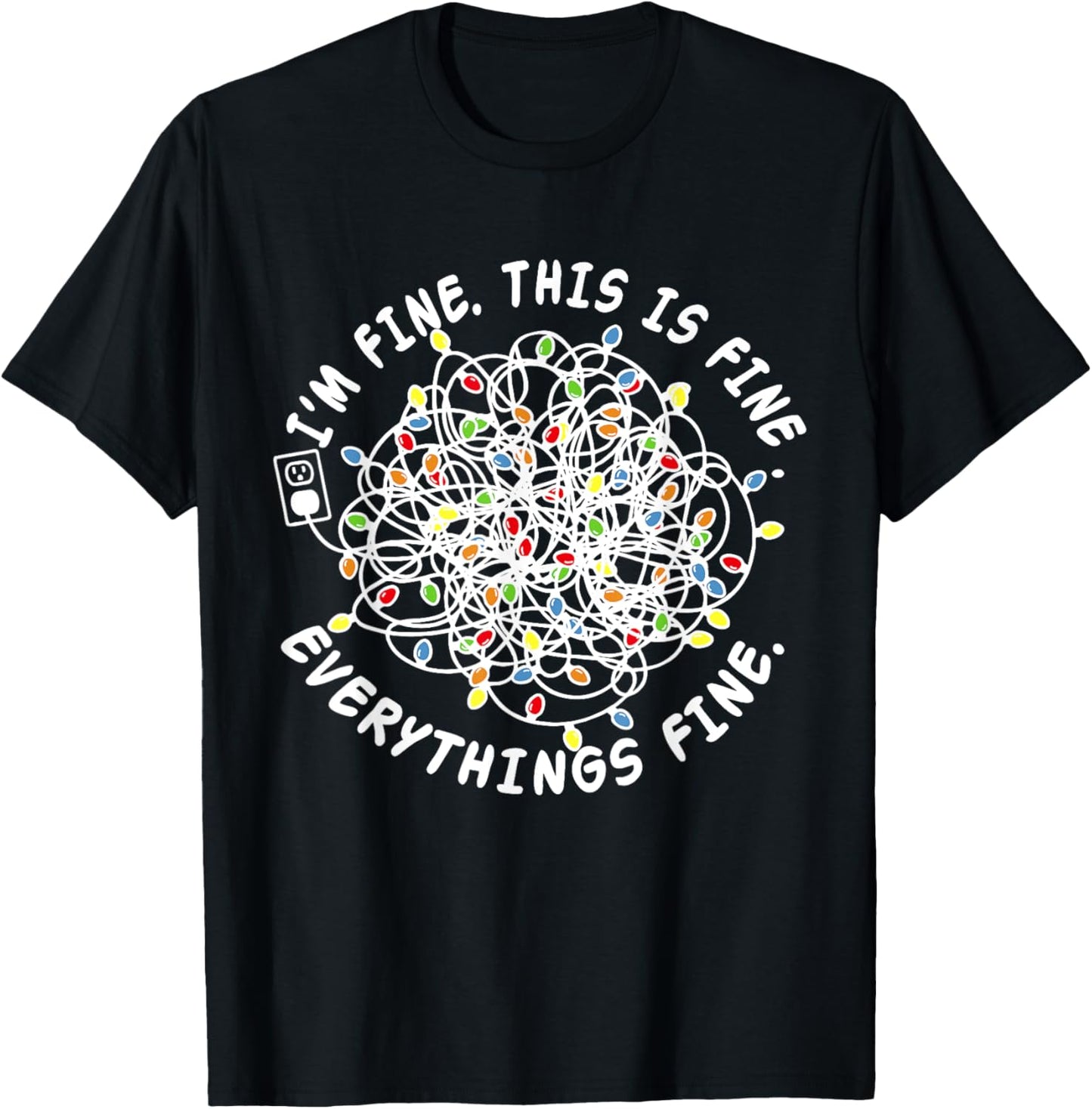 I'm Fine Everything Is Fine Christmas Teacher Xmas 2025