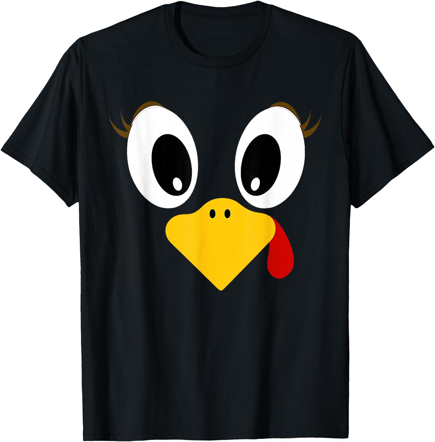 Funny Turkey Eyes Beak Thanksgiving Costume for Women