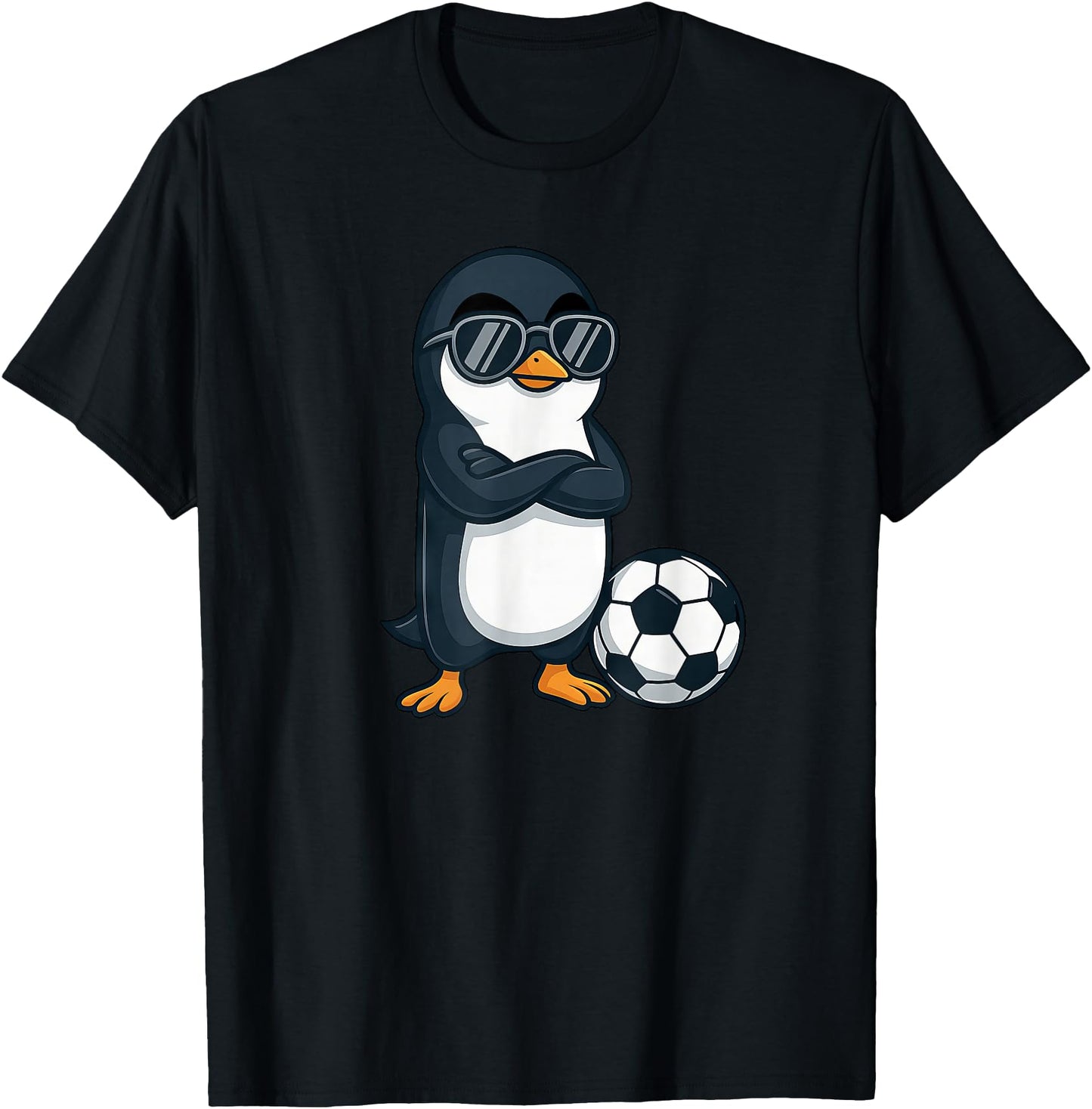 Cool Cartoon Penguin Soccer Player