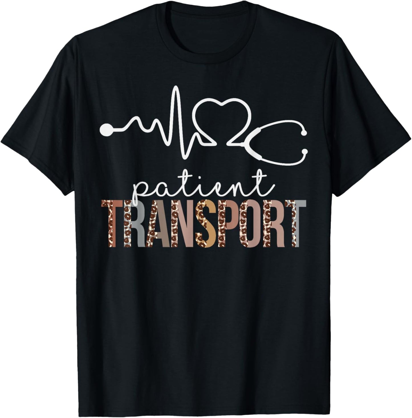 Patient Transport Leopard Heartbeat Appreciation Women